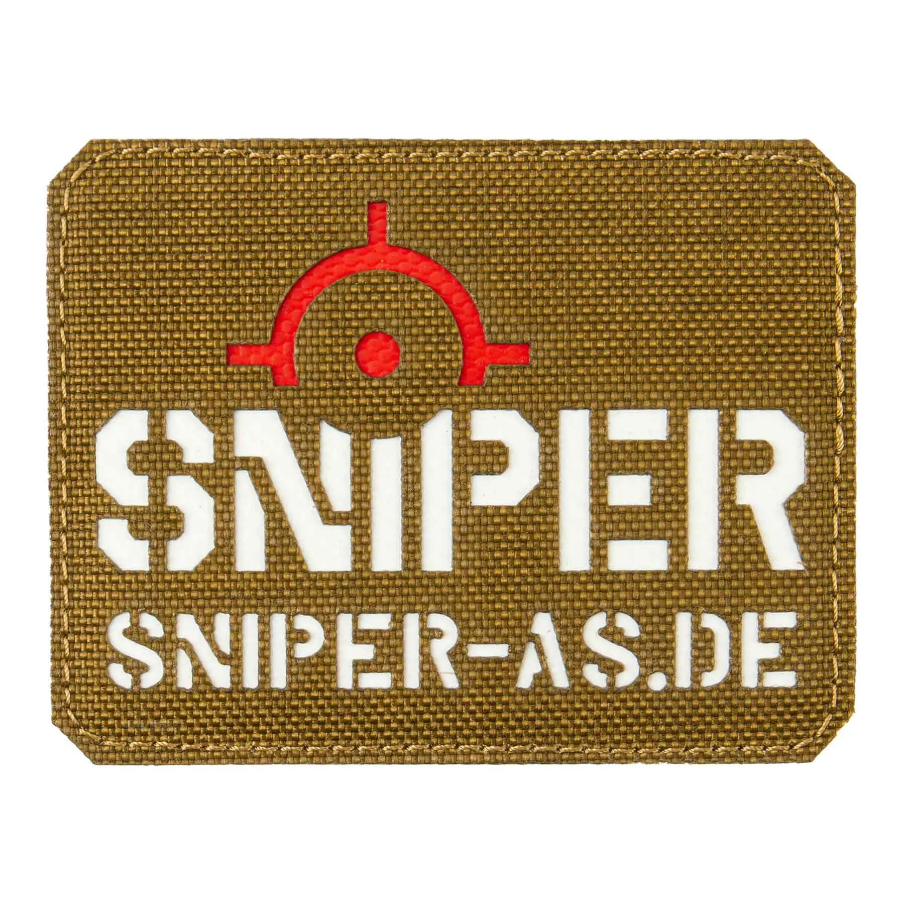 Sniper Lasercut Patch, Coyote, 9x7cm