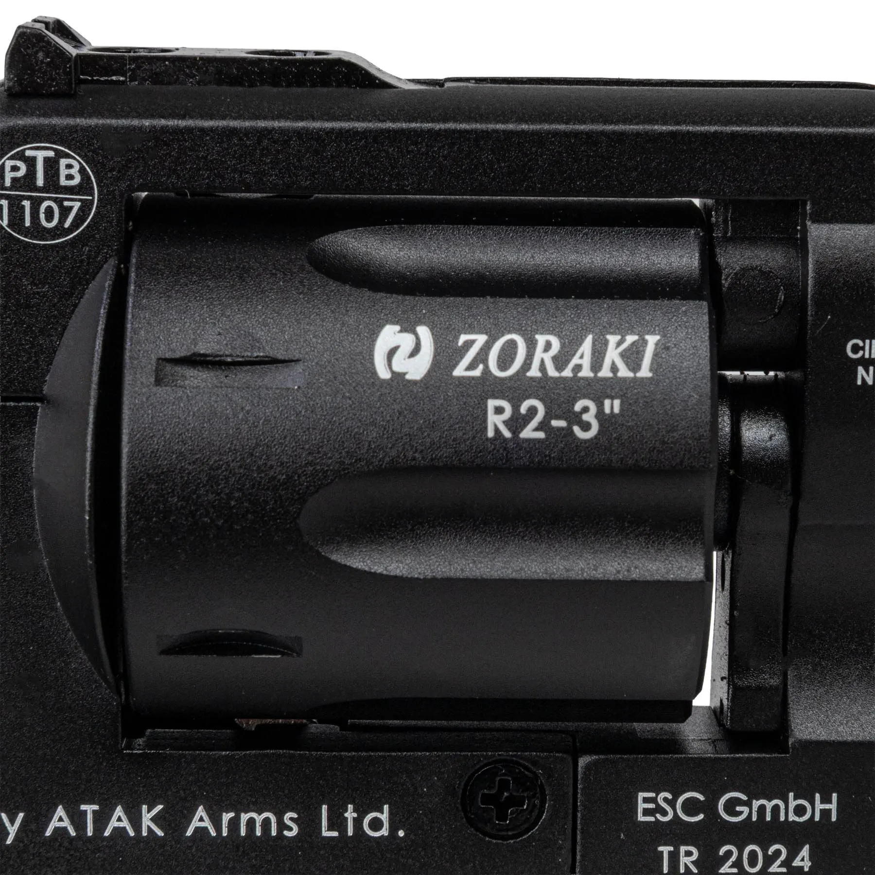 Zoraki R2 3" 9mm R.K. Schreckschussrevolver, Black