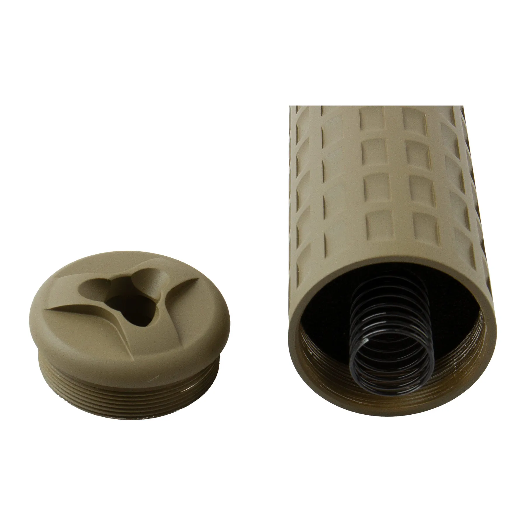 PTS Griffin M4SD-K Mock Suppressor, Dark Earth PTS Griffin M4SD-K Mock Suppressor, Dark Earth