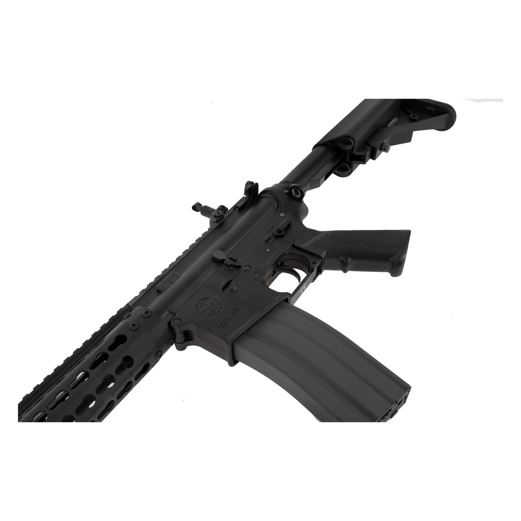 CM15 KR Carbine 10" 0,5J Softair Gewehr, Black
