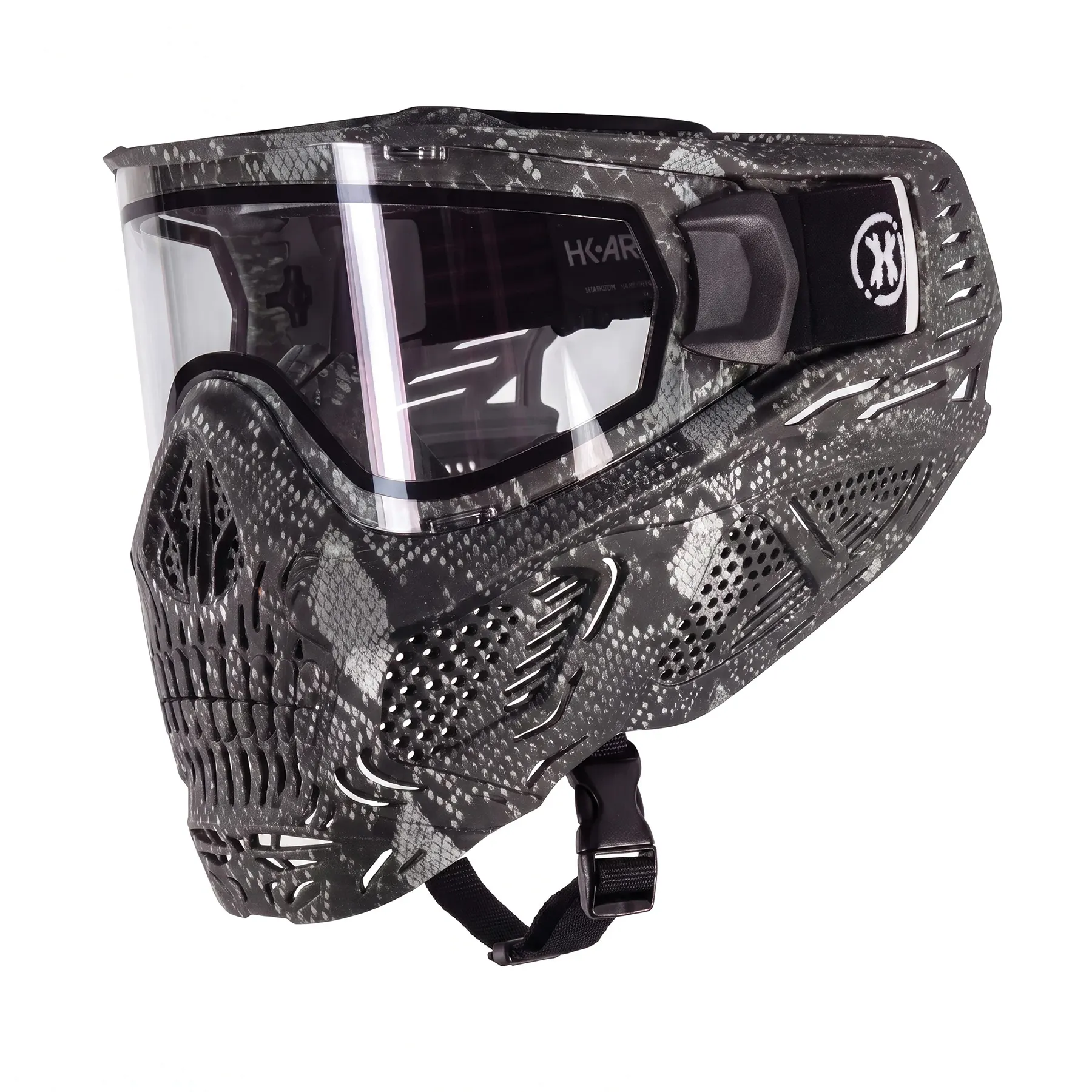 SKULL GOGGLE - Snake Grey - CLEAR
