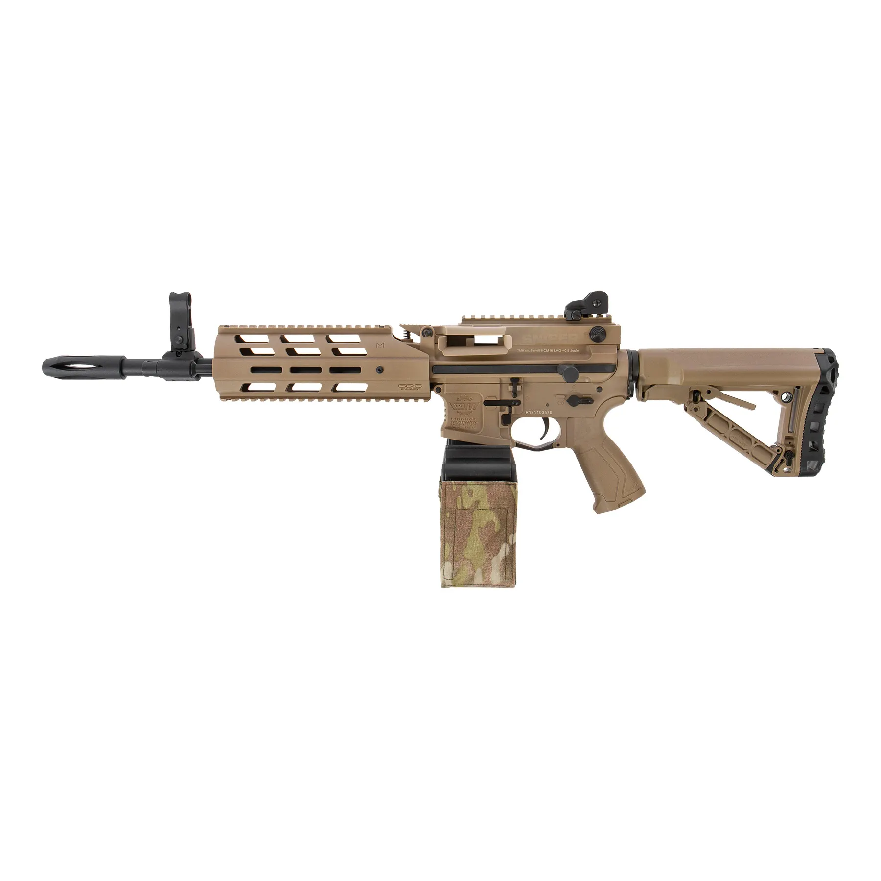 CM16 LMG < 0,5J, AEG Softair Gewehr, Desert CM16 LMG < 0,5J, AEG Softair Gewehr, Desert