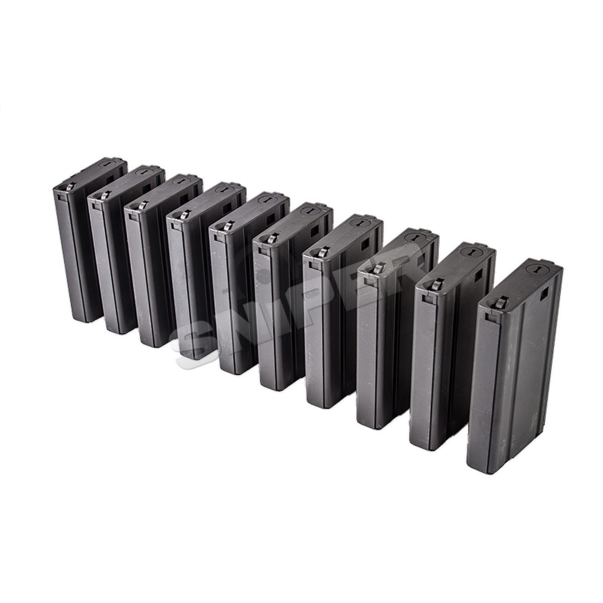 10er Pack Low Cap, Schwarz für SCAR-H
