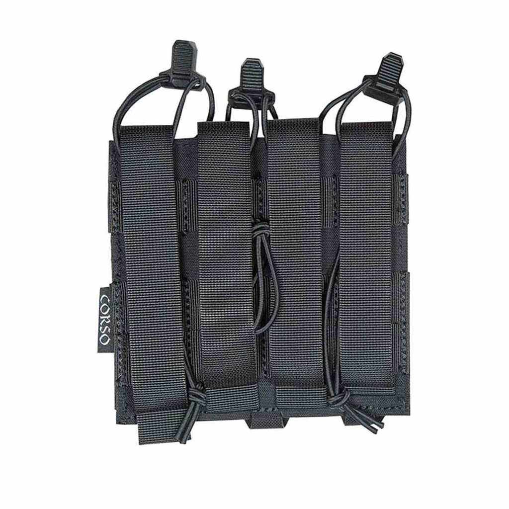 Corso Tactical Triple Mag-Pouch Dagger für MP5/MP7, Black