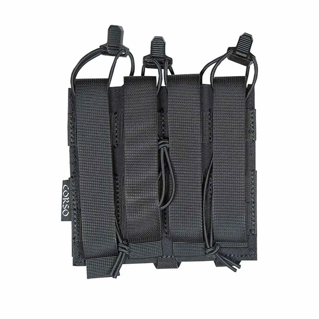 Corso Tactical Triple Mag-Pouch Dagger für MP5/MP7, Black Corso Tactical Triple Mag-Pouch Dagger für MP5/MP7, Black