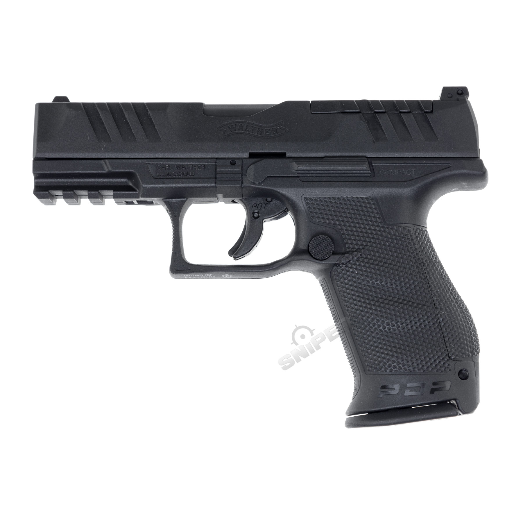 Walther PDP Compact 4" w/ Red Dot Visier NBB Co2 Softair Pistole, Black