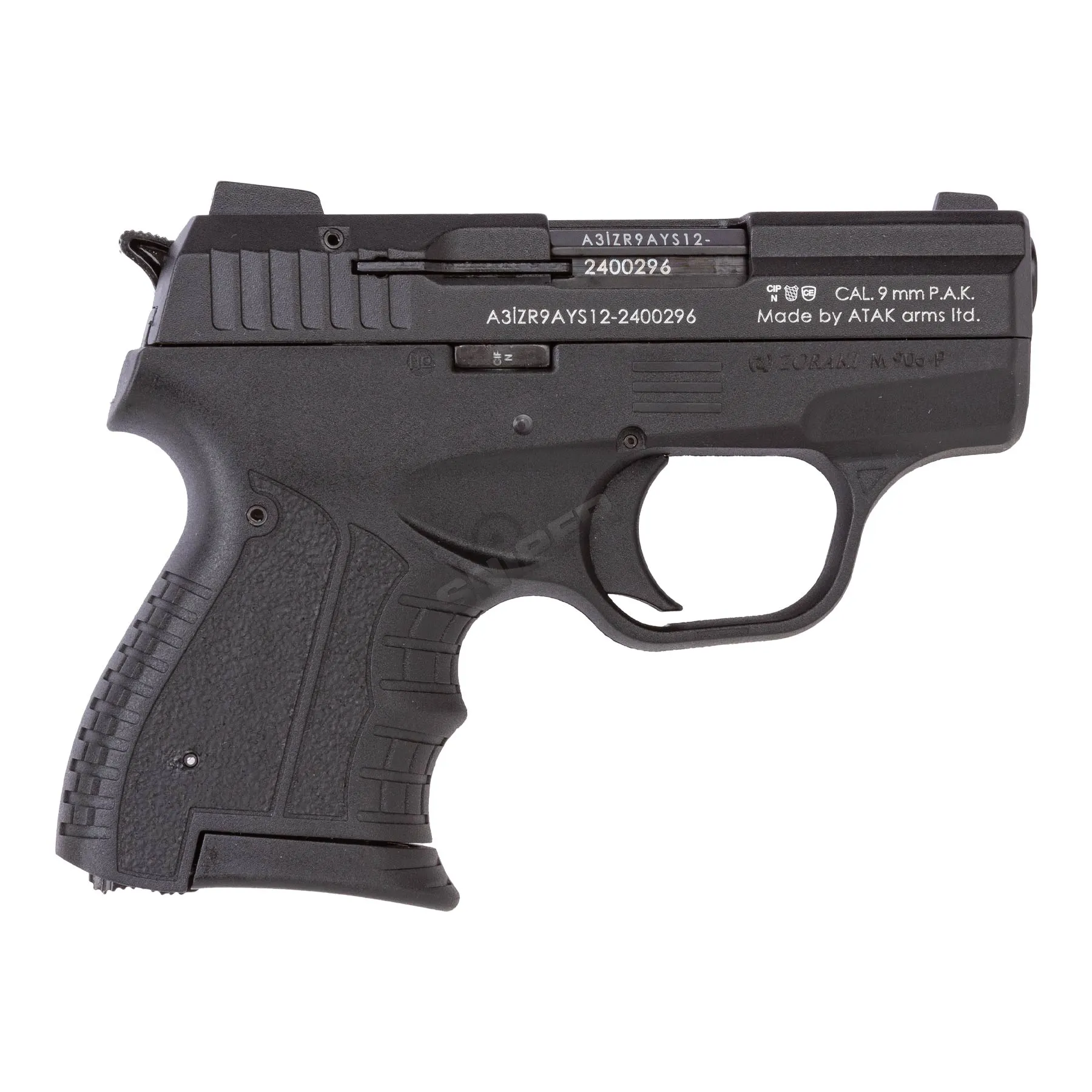 Zoraki 906 9mm P.A.K. Schreckschusspistole, Black