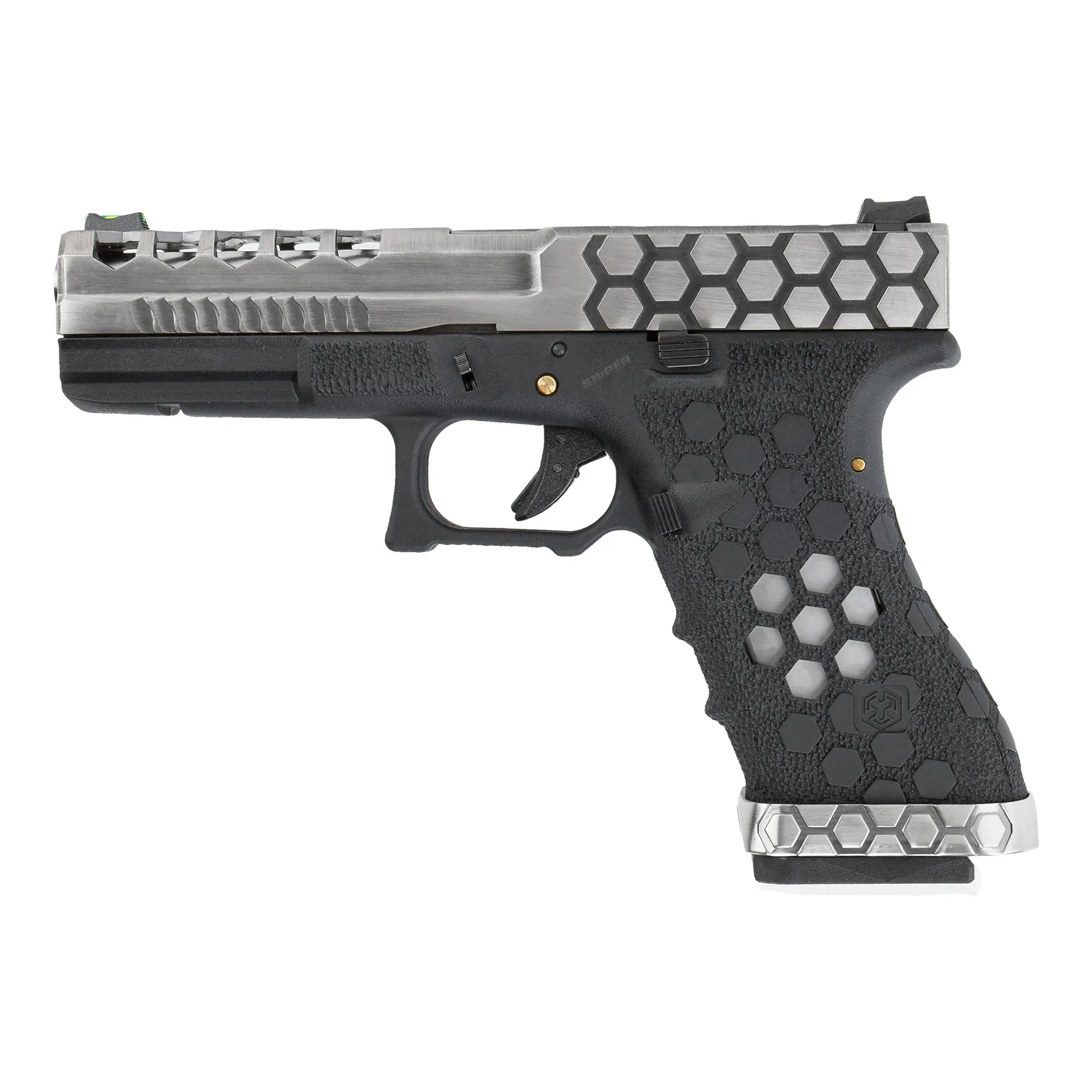 VX0100 Hex Cut Pistol, GBB SAC Custom VX0100 Hex Cut GBB Softair Pistole