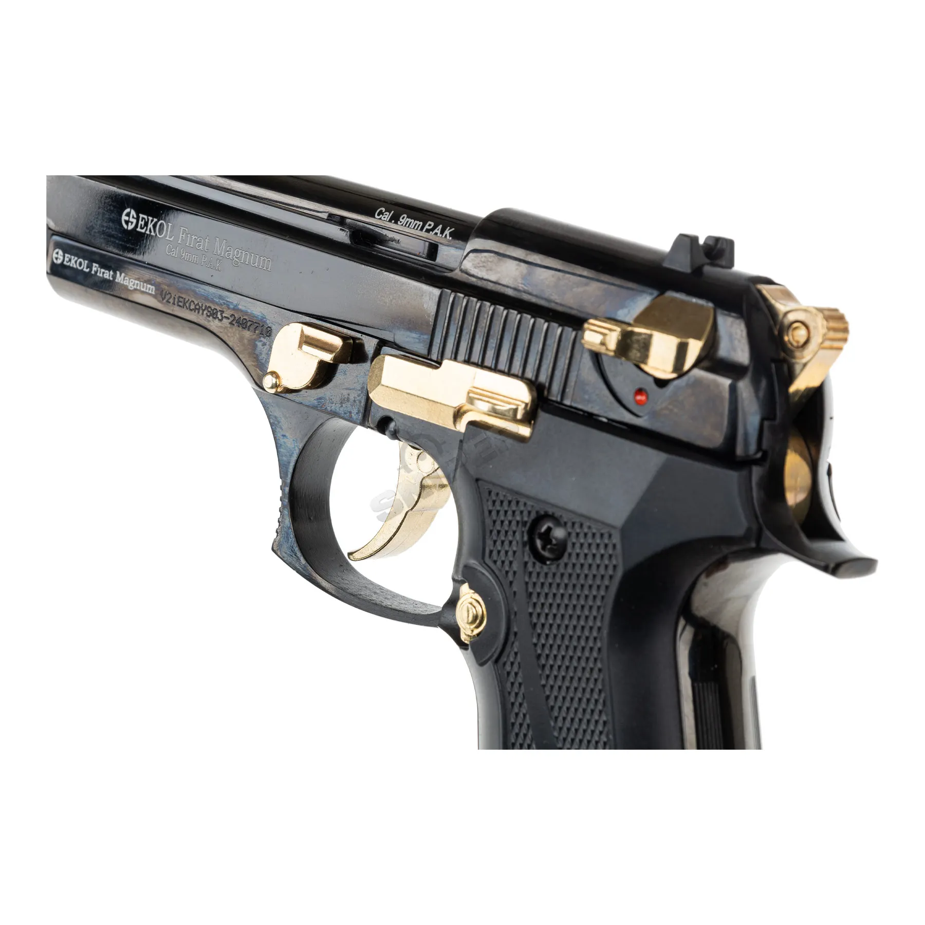 EKOL Firat 9mm P.A.K. Schreckschusspistole, Black/Gold