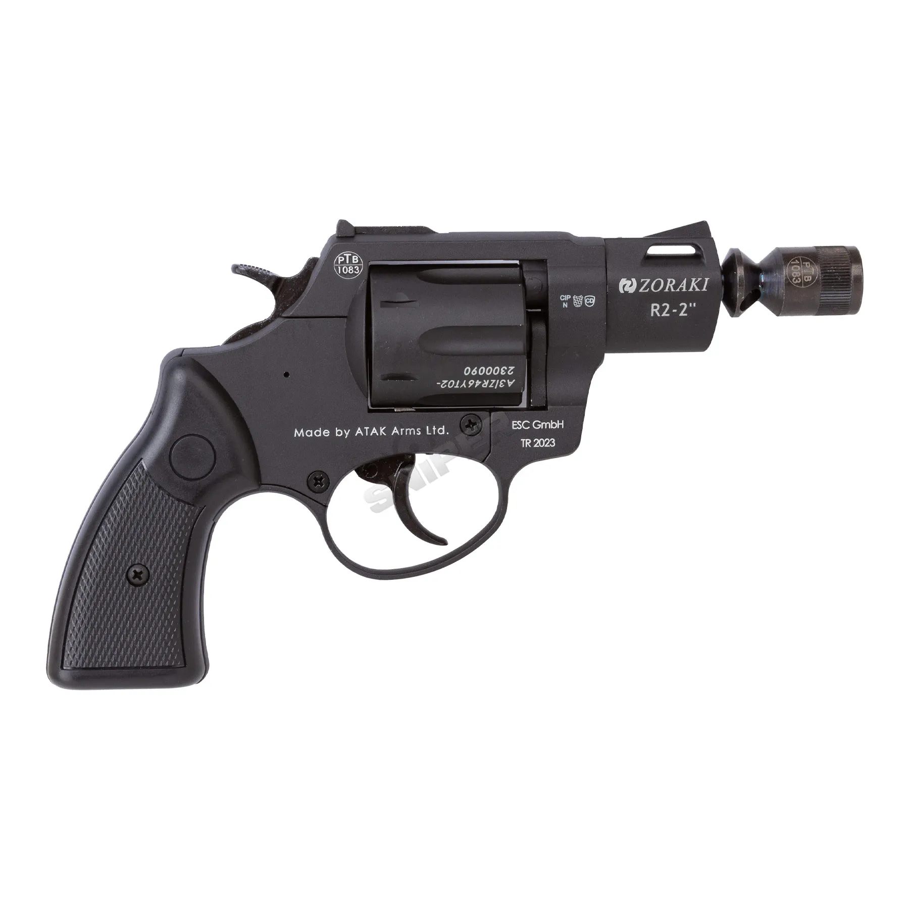 Zoraki R2 9mm P.A.K. Schreckschussrevolver, Black