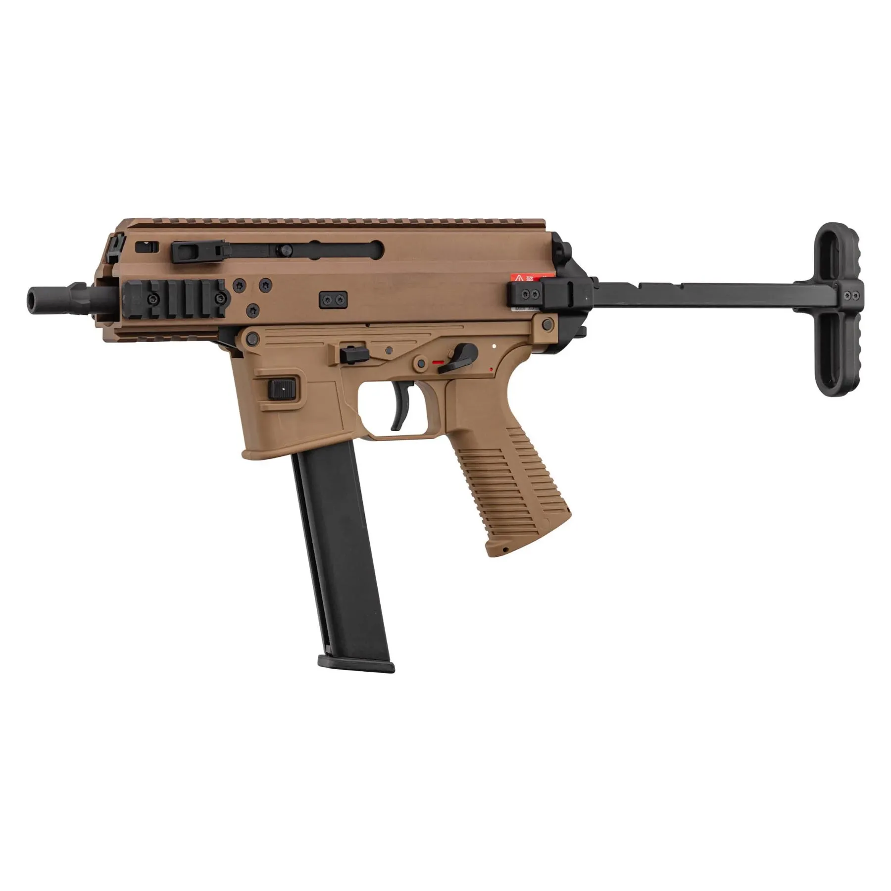 Maruyama SCW-9 Submachine GBB Gun, Tan Maruyama SCW-9 Submachine GBB Gun, Tan