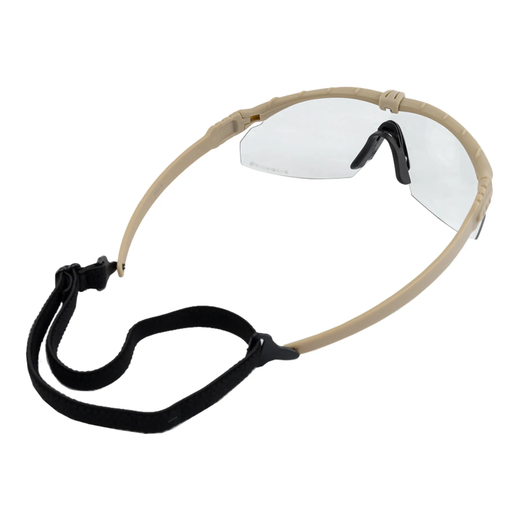 NP Battle Pro´s Schutbrille Tan, Clear Lense
