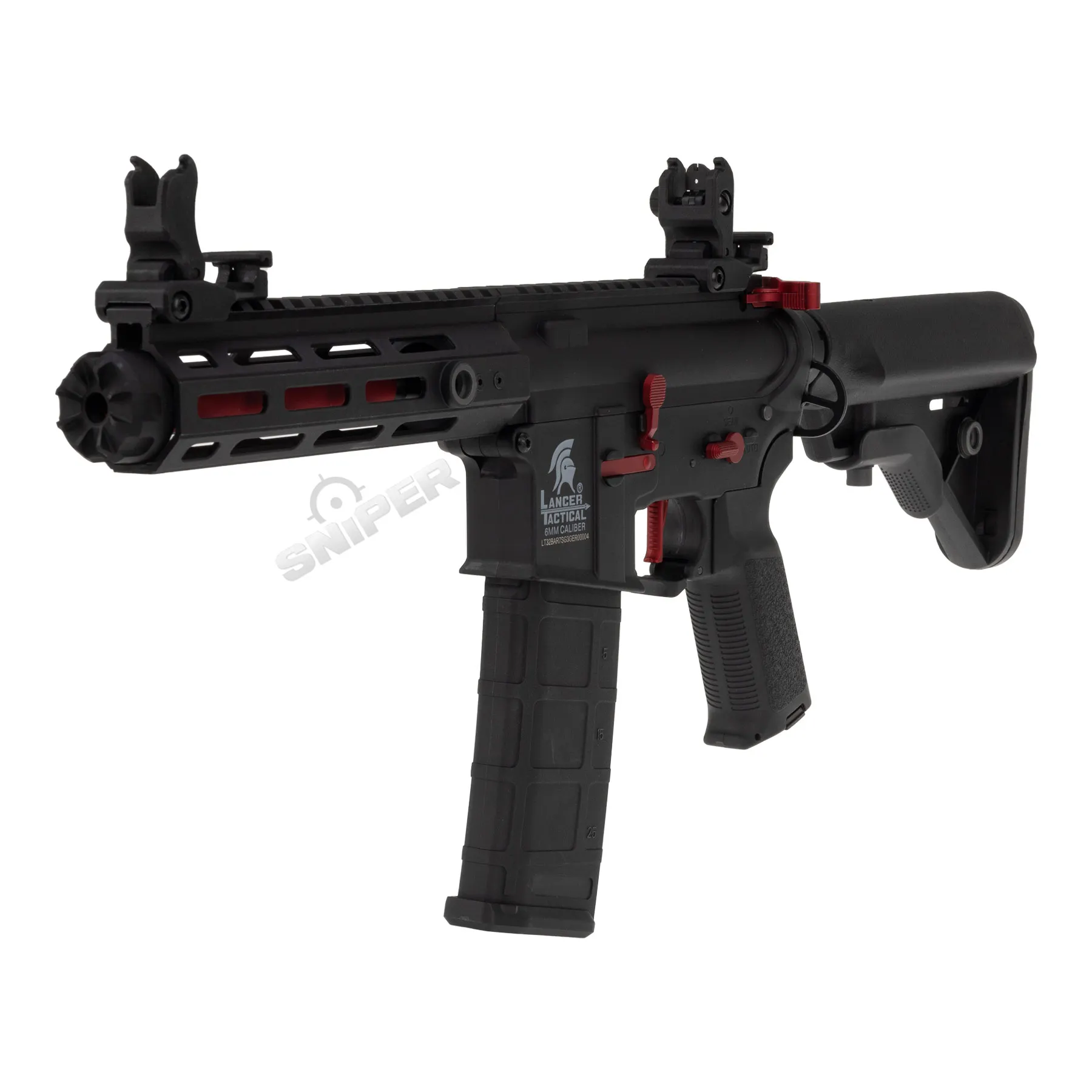 Einsteiger Set #4 - Lancer LT-34 Hellion w/ Nebula ETU (S)AEG, Black/Red