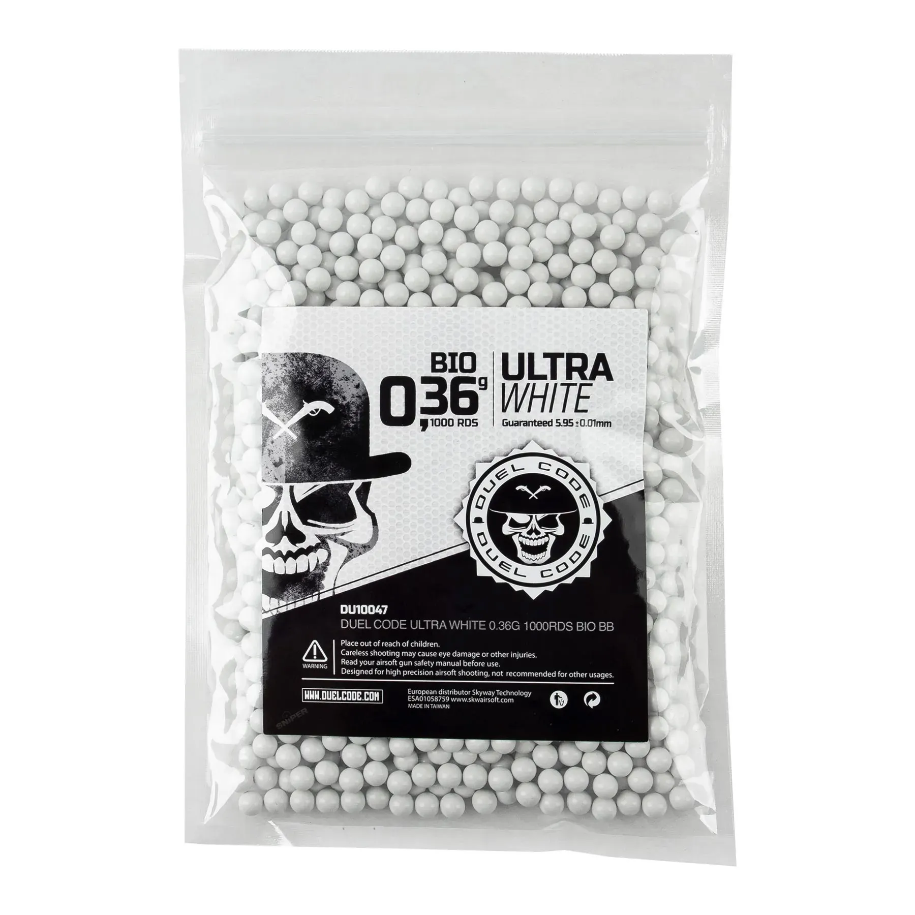 Duel Code Ultra White Bio BBs 0,36g, 1000rds