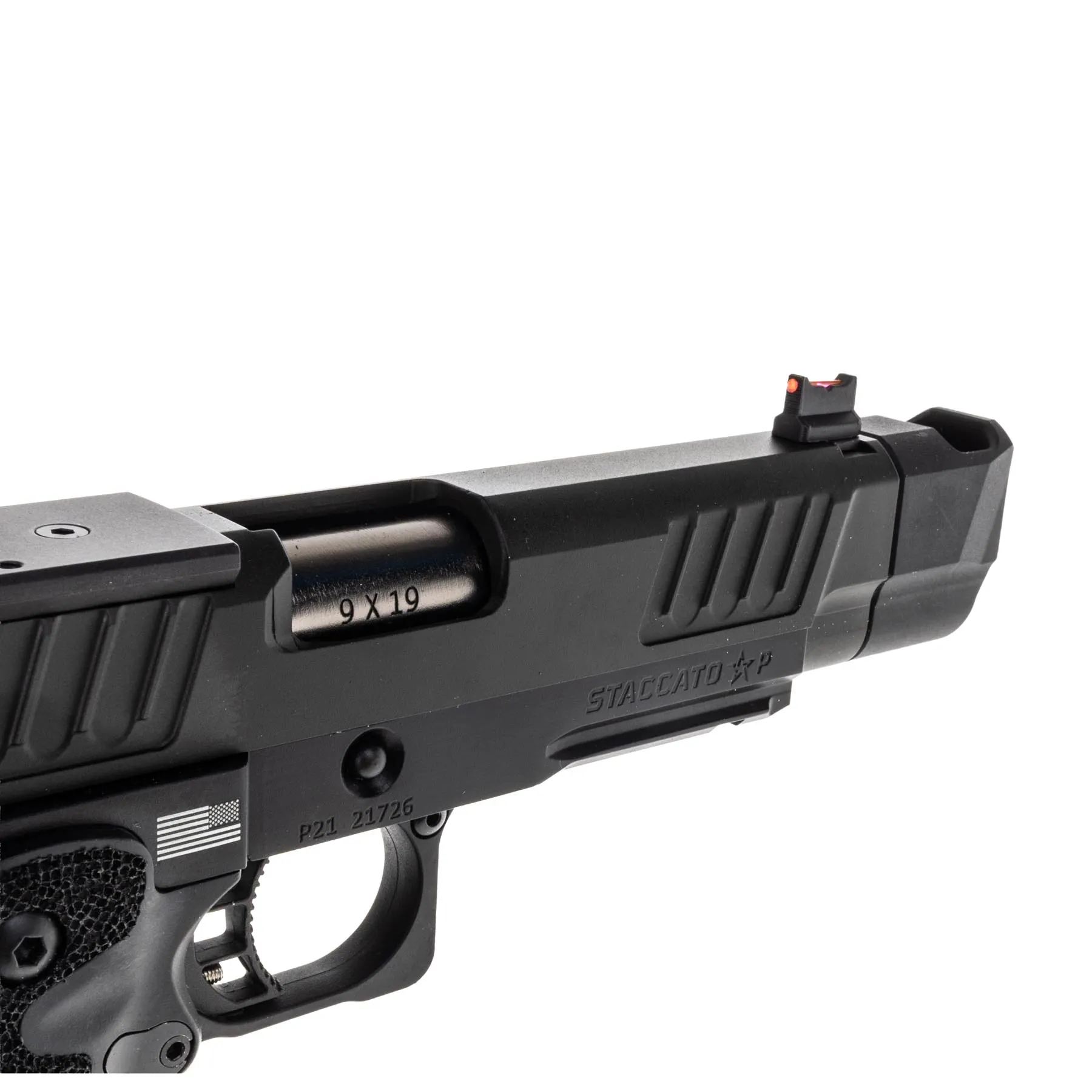 EMG Staccato P New Version w/ COMP GBB Softair Pistole, Black