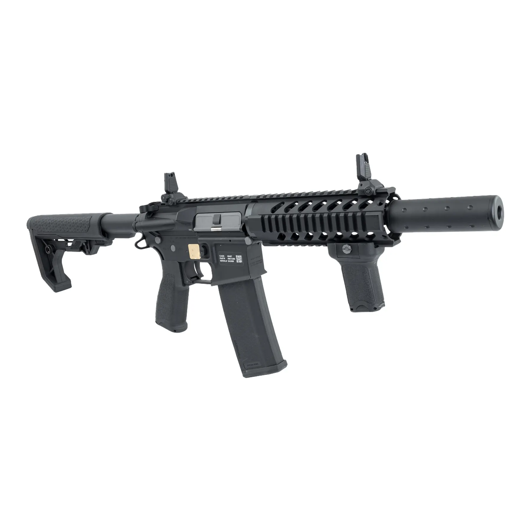 SA-E11 Edge Light Ops Stock (S)AEG, Black