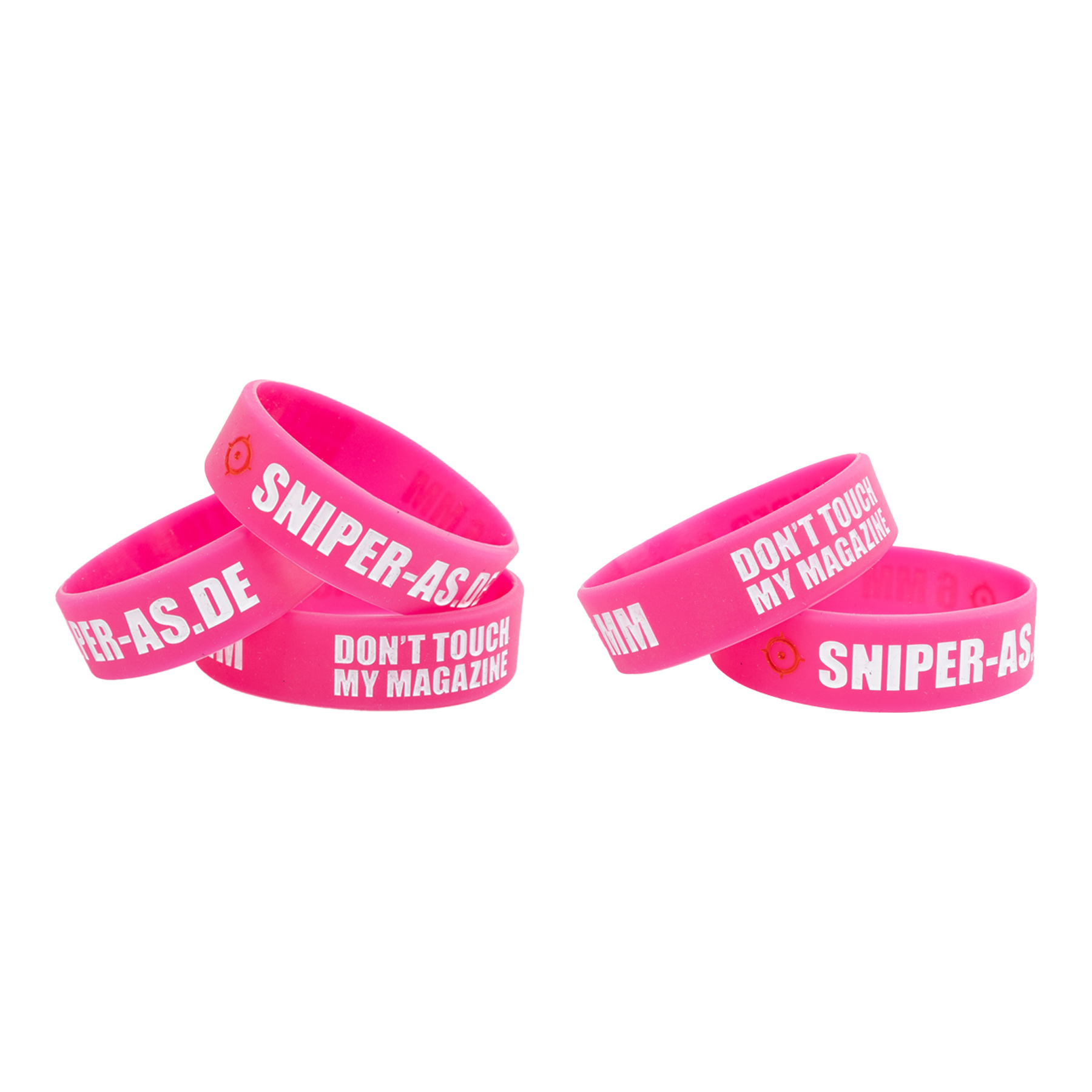 5er Set Sniper AS Magazinbänder, Bracelet, Pink