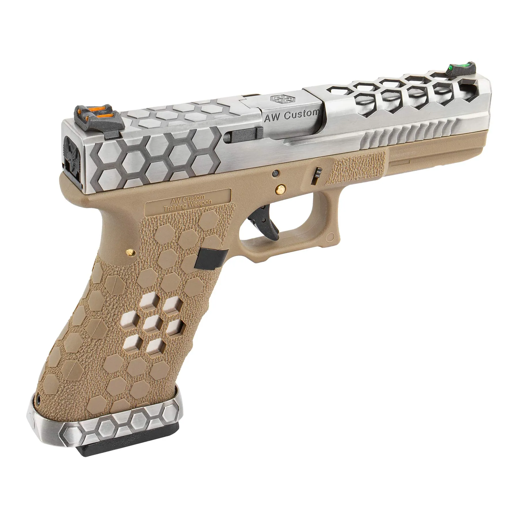 VX0110 Hex Cut Pistol, GBB SAC Custom VX0110 Hex Cut GBB Softair Pistole