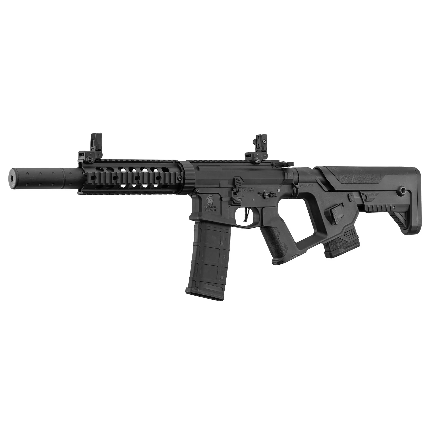 Lancer Tactical LT-15 Alpha M4 w/ ETU (S)AEG, Black