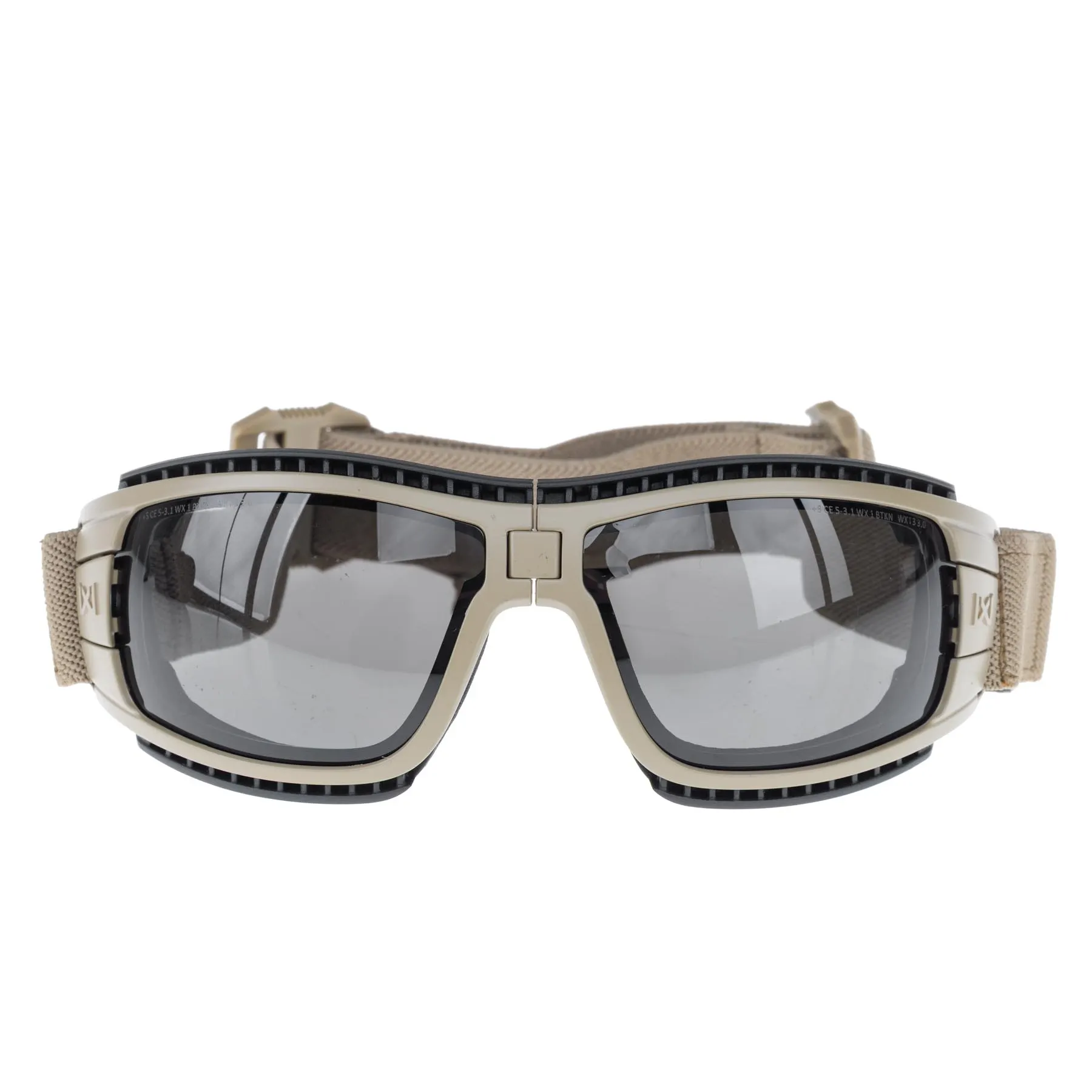 WileyX Lynx Goggles w/ Tan Frame, Grey/Clear Lens