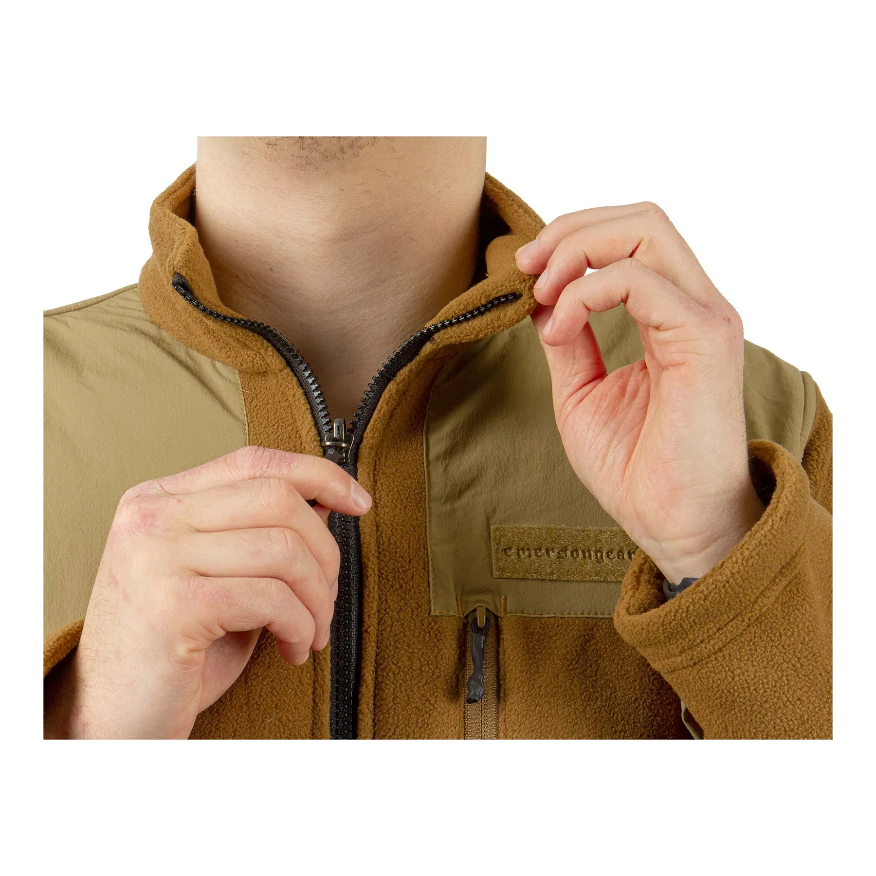Emerson Gear Fleece Jacke, Coyote Brown