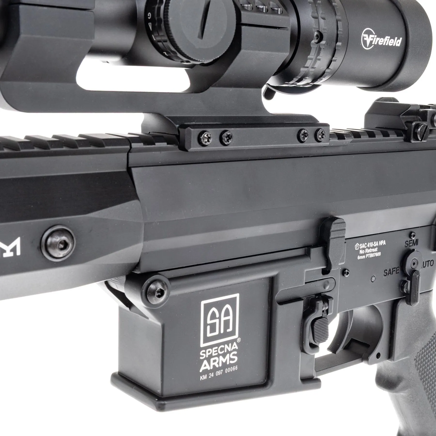 Prep My Airsoft - SAC x Wolverine SA-E35 DMR Rifle HPA, Black Prep My Airsoft - SAC x Wolverine SA-E35 DMR Rifle HPA, Black