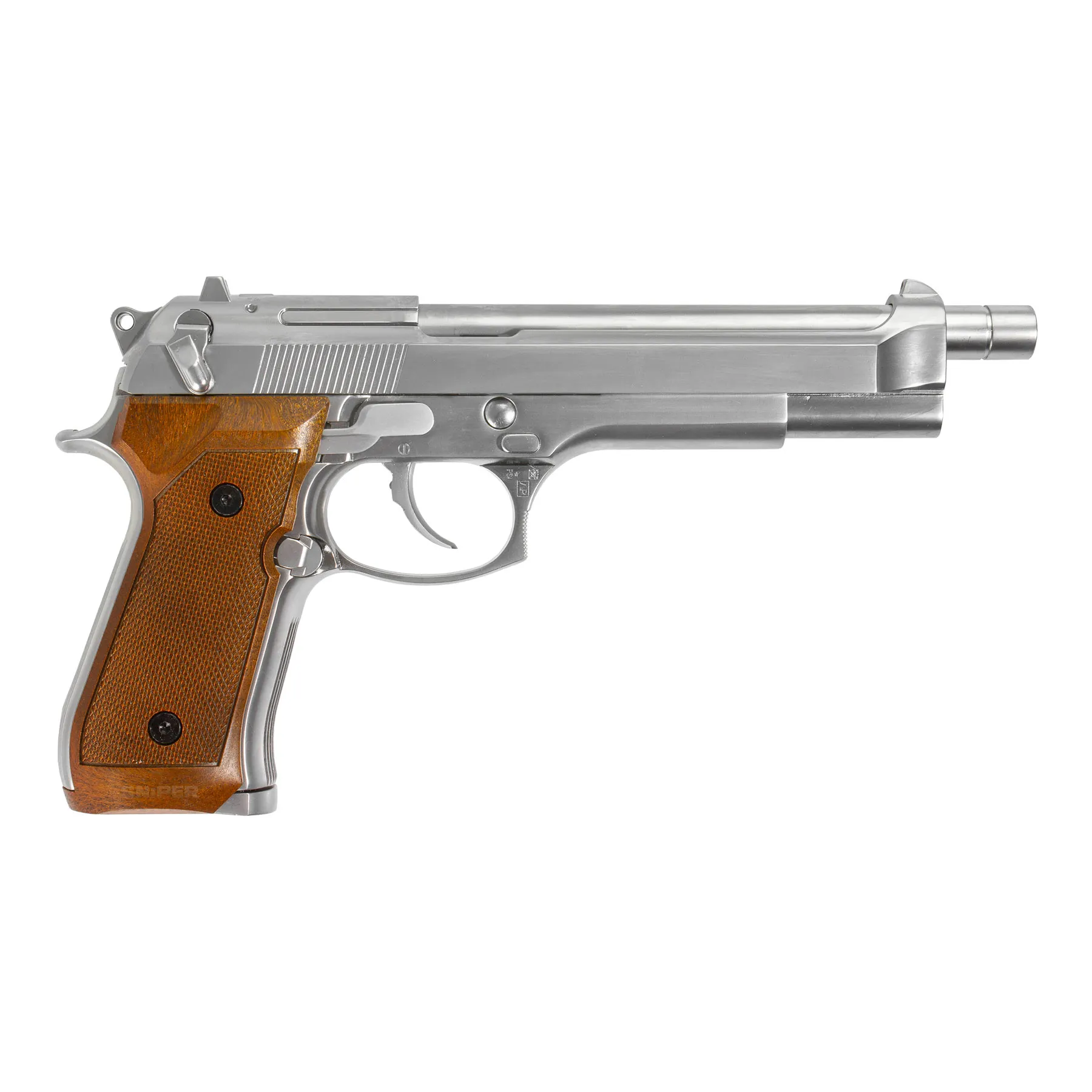 WE M92L Full Metal Silver GBB Softair Pistole