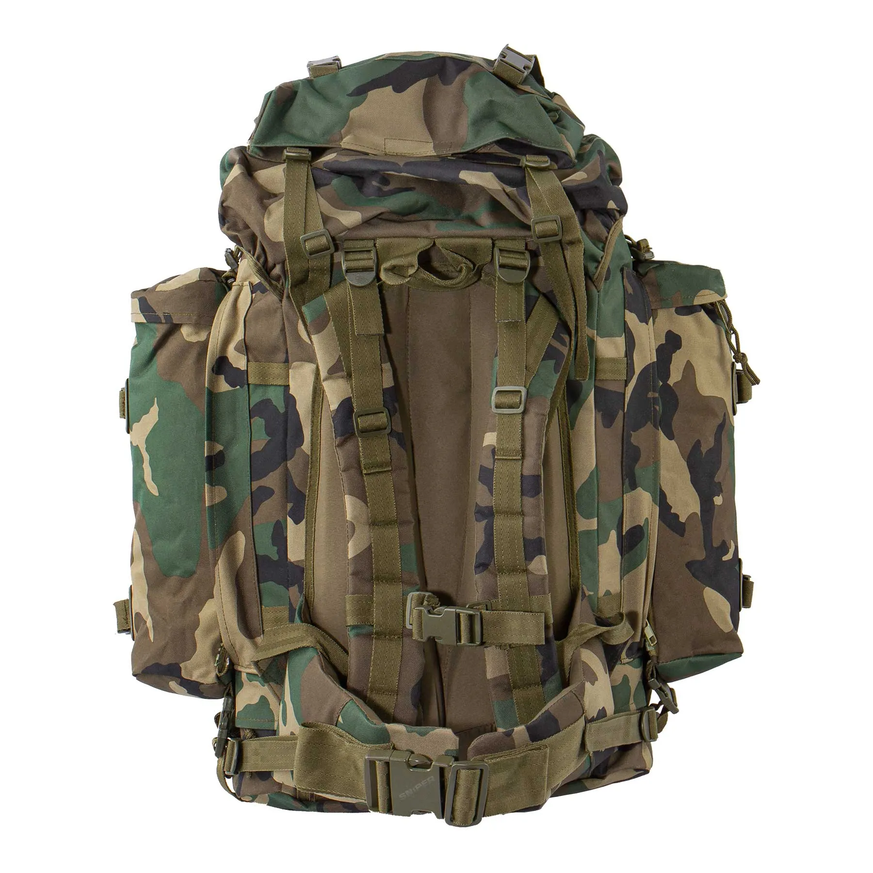 Backpack Commando Rucksack 70l + 16l, Woodland