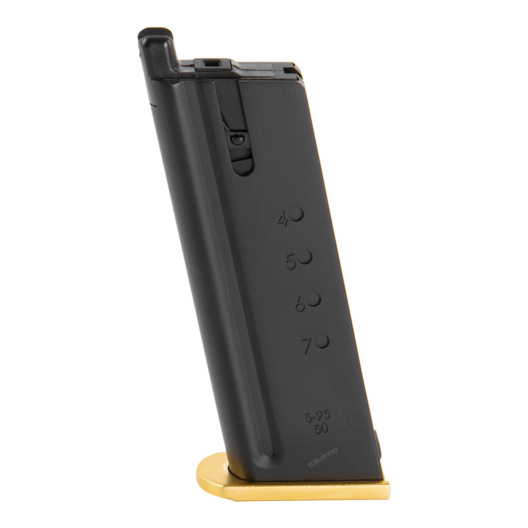 Desert Eagle .50 AE GBB Magazin, Gold Plate