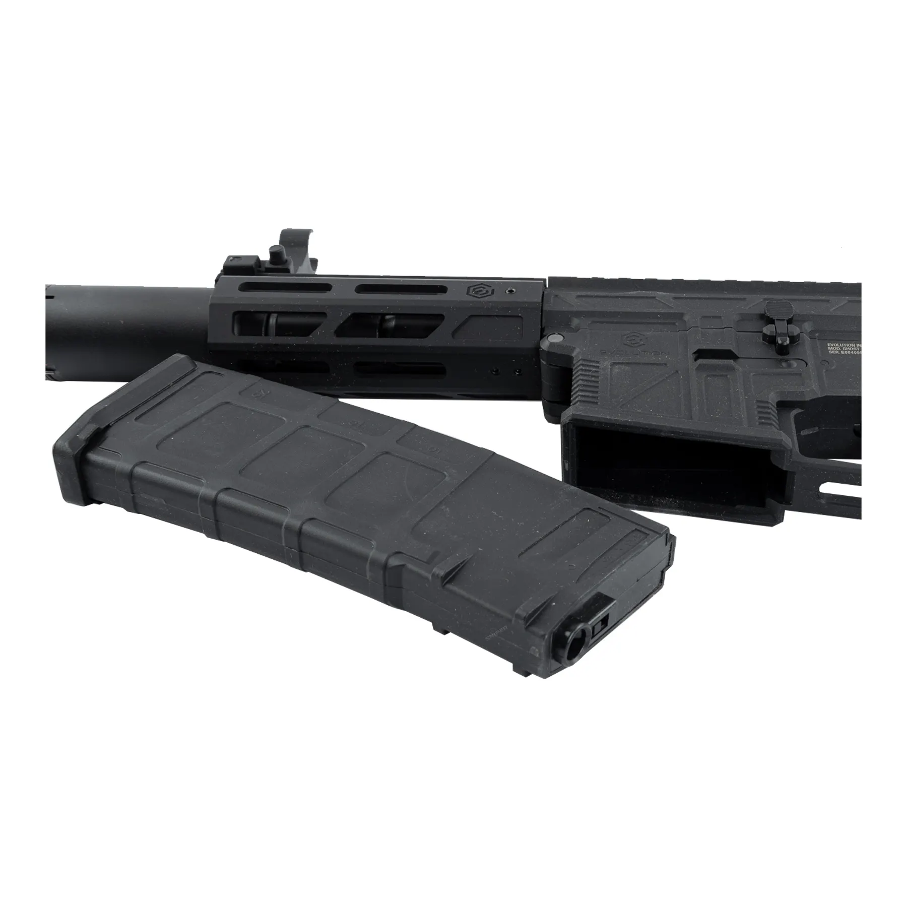 Evolution Ghost XS EMR A (S)AEG, Black Evolution Ghost XS EMR A AEG < 0,5 Joule Softair Gewehr, Black