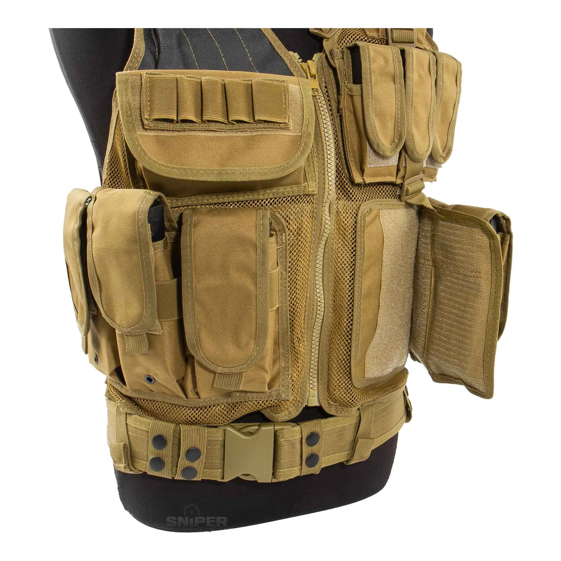 Tactical Mesh Vest, Tan Tactical Mesh Vest, Tan