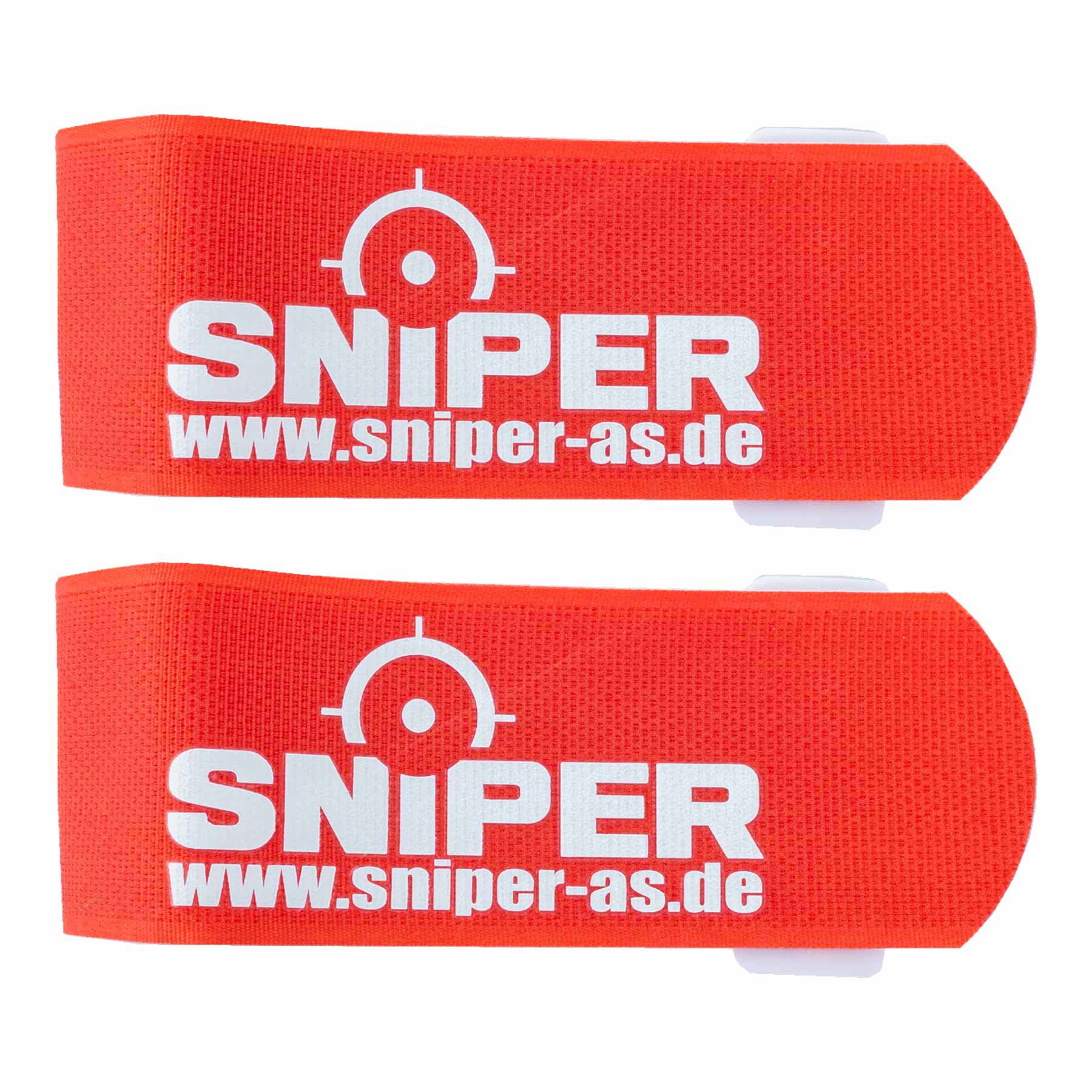 Sniper Comfort Teamarmbänder 2er Set, Rot