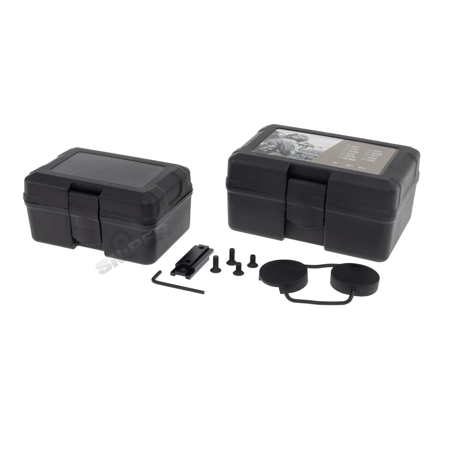 Reapo R558 Holo Red Dot Visier w/ 3x Magnifier, Black