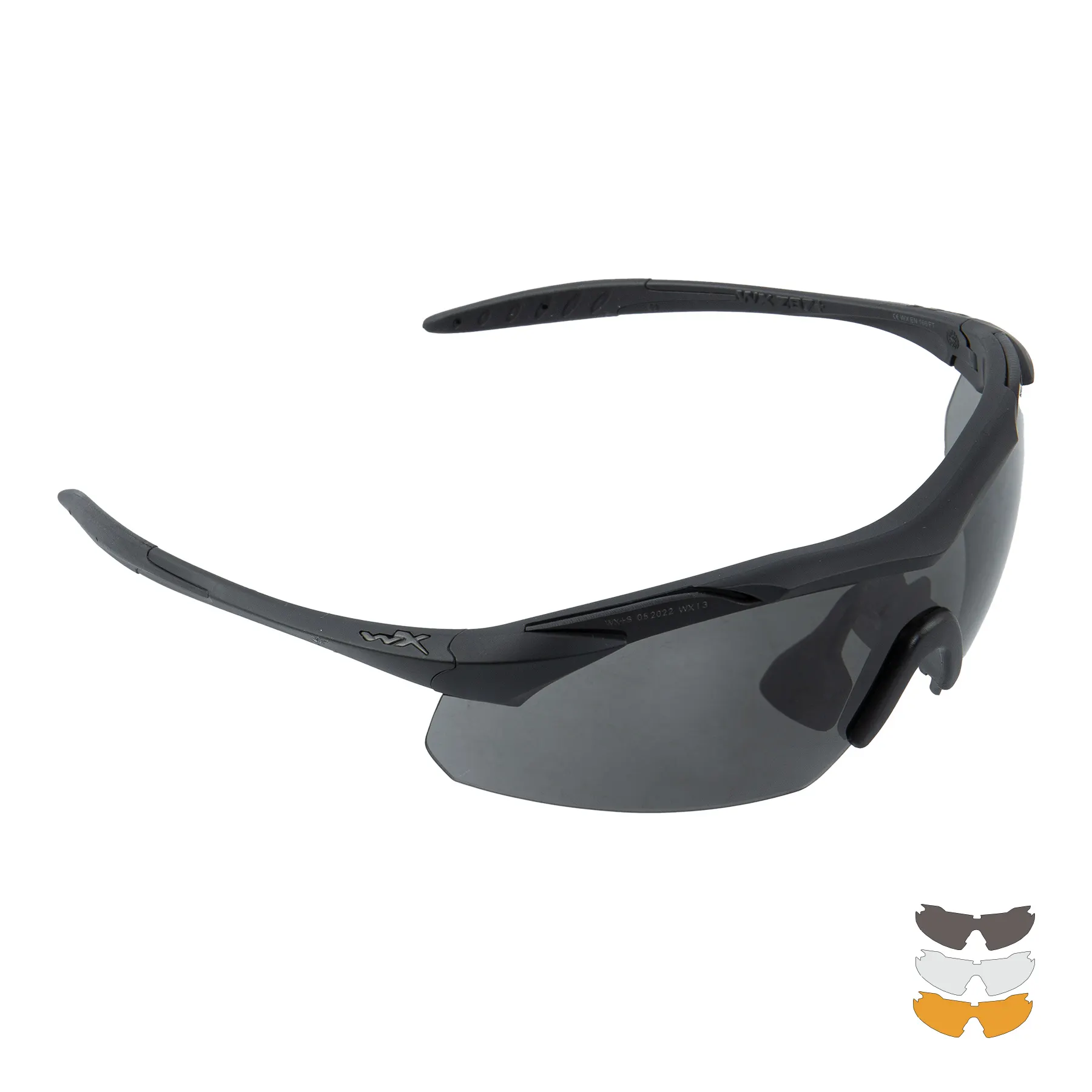 WileyX WX Vapor 2.5 Goggles, Grey/Clear/Light Rust Lens
