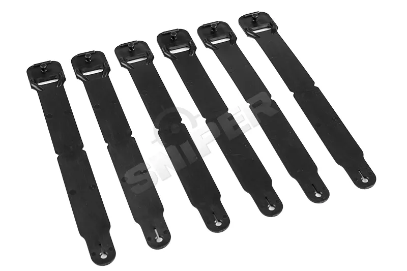 Malice Short Clip Set, 6 Stück, Black