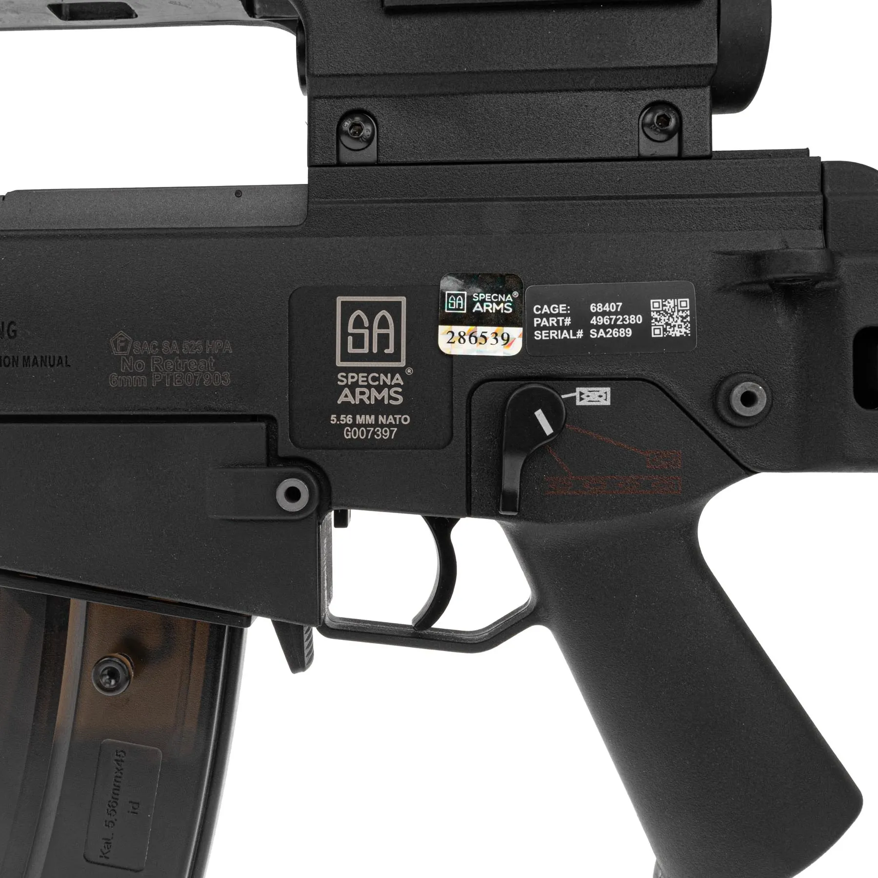 SAC x Mancraft SA-G13 HPA Airsoft, Black
