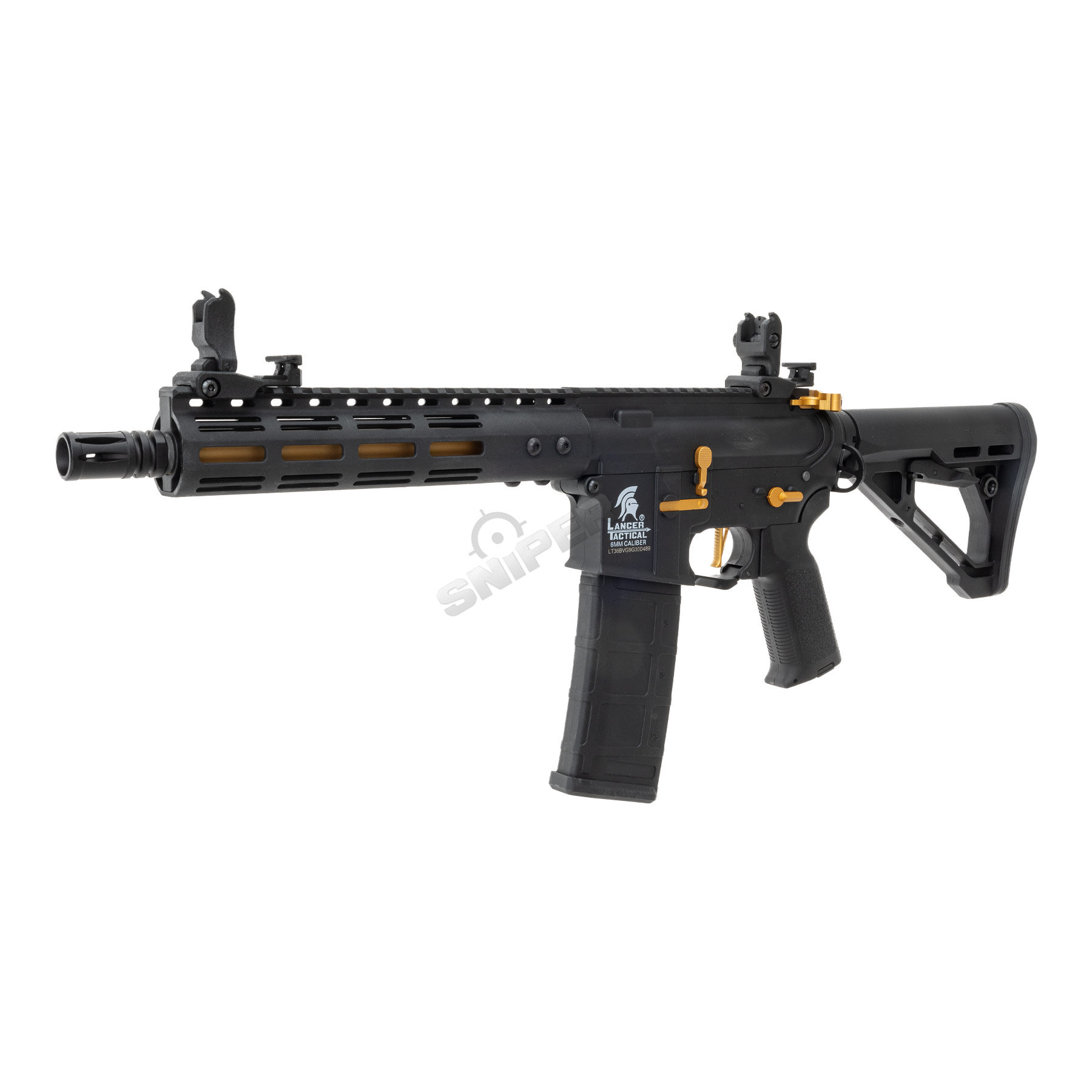 Lancer Archon Gen3 ETU M-Lok 9" M4 (S)AEG, Black/Gold