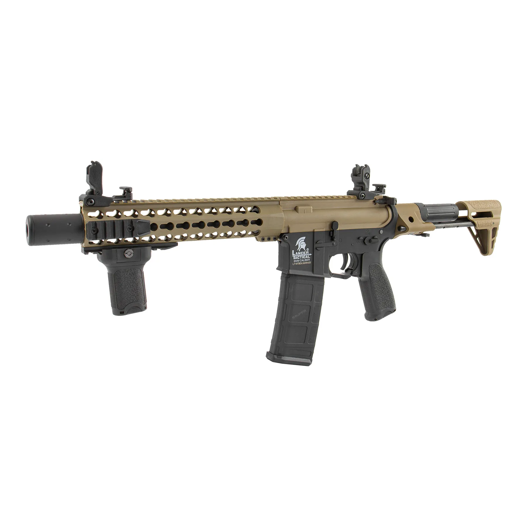 M4 Gen.2 w/ Silencer ETU+MOSFET (S)AEG, Half Tan