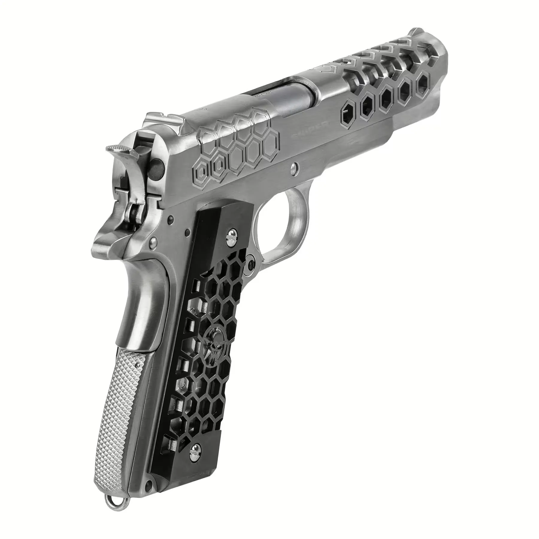 WE 1911 Hex Gen 2 Silver GBB Softair Pistole