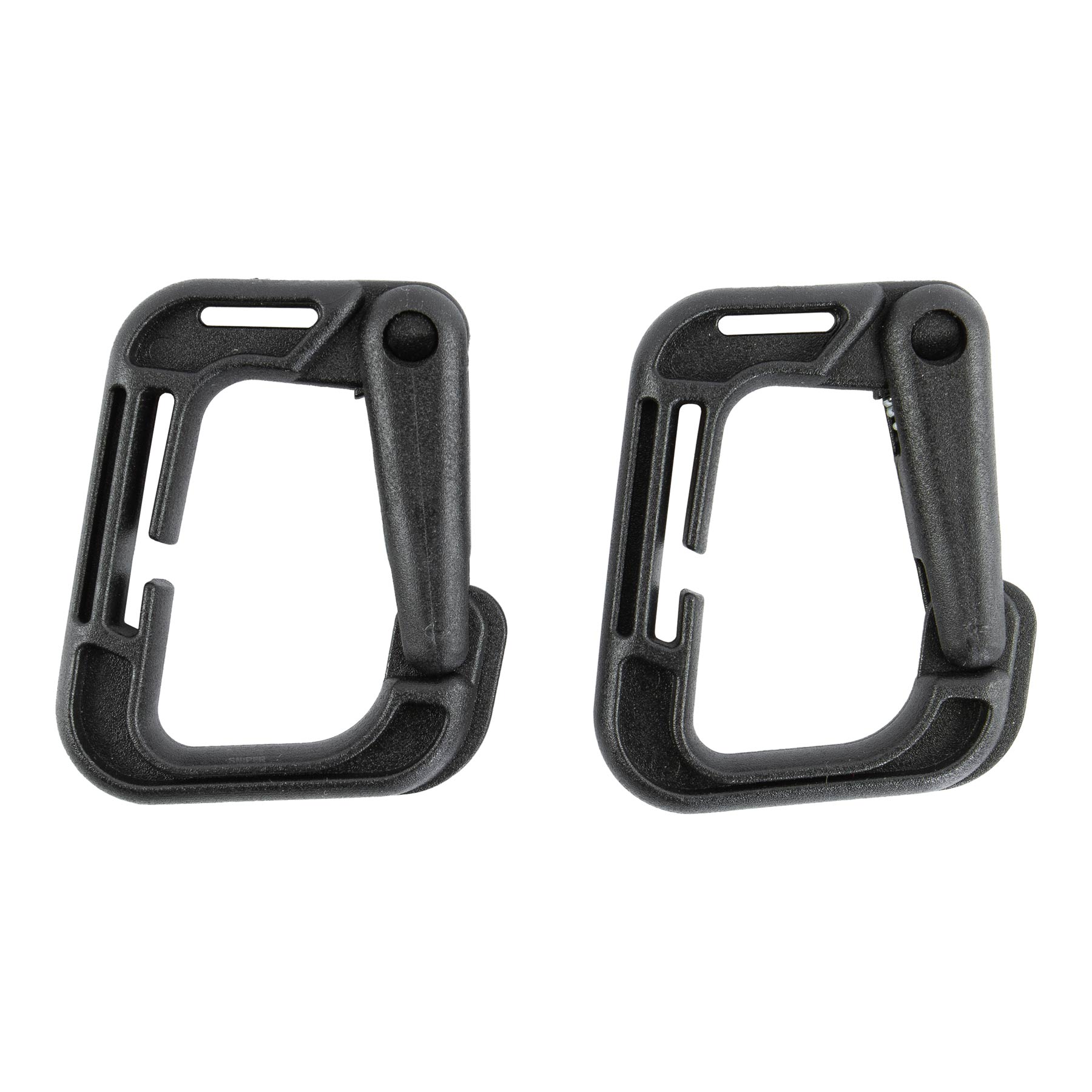 Molle Karabinerhaken 2er Pack, Black