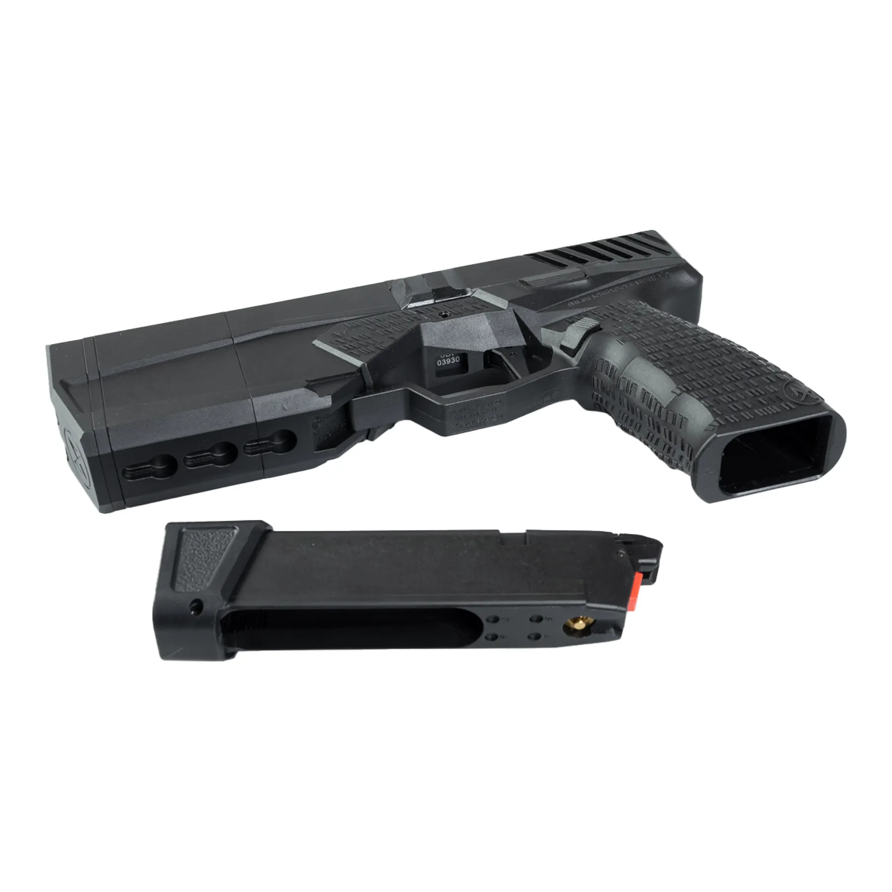 Krytac SilencerCo Maxim 9 Co2 Softair Pistole, Black Krytac SilencerCo Maxim 9 Co2 Softair Pistole, Black
