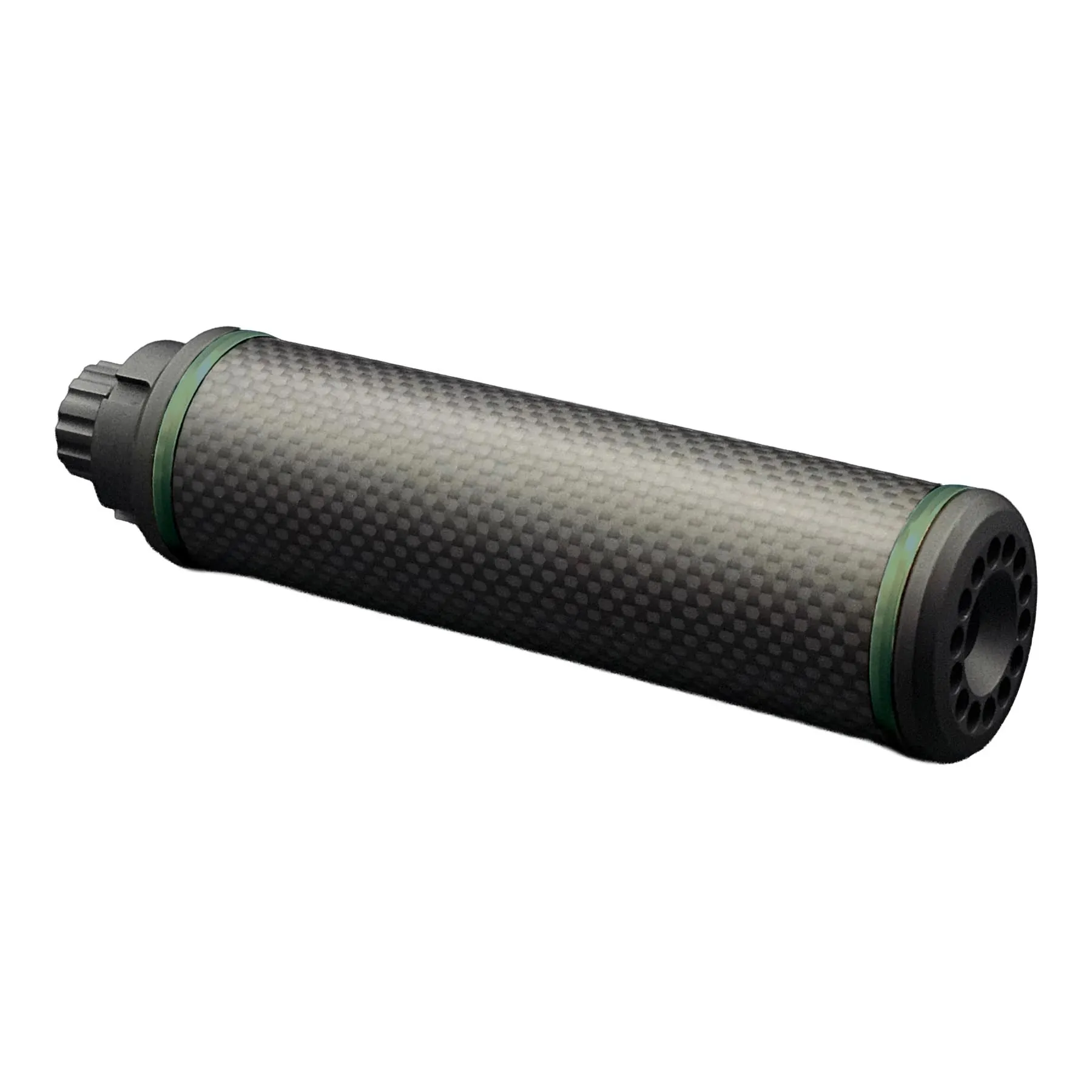 SAC Carbon-CNC Airsoft supressor 12cm 35mm , Green