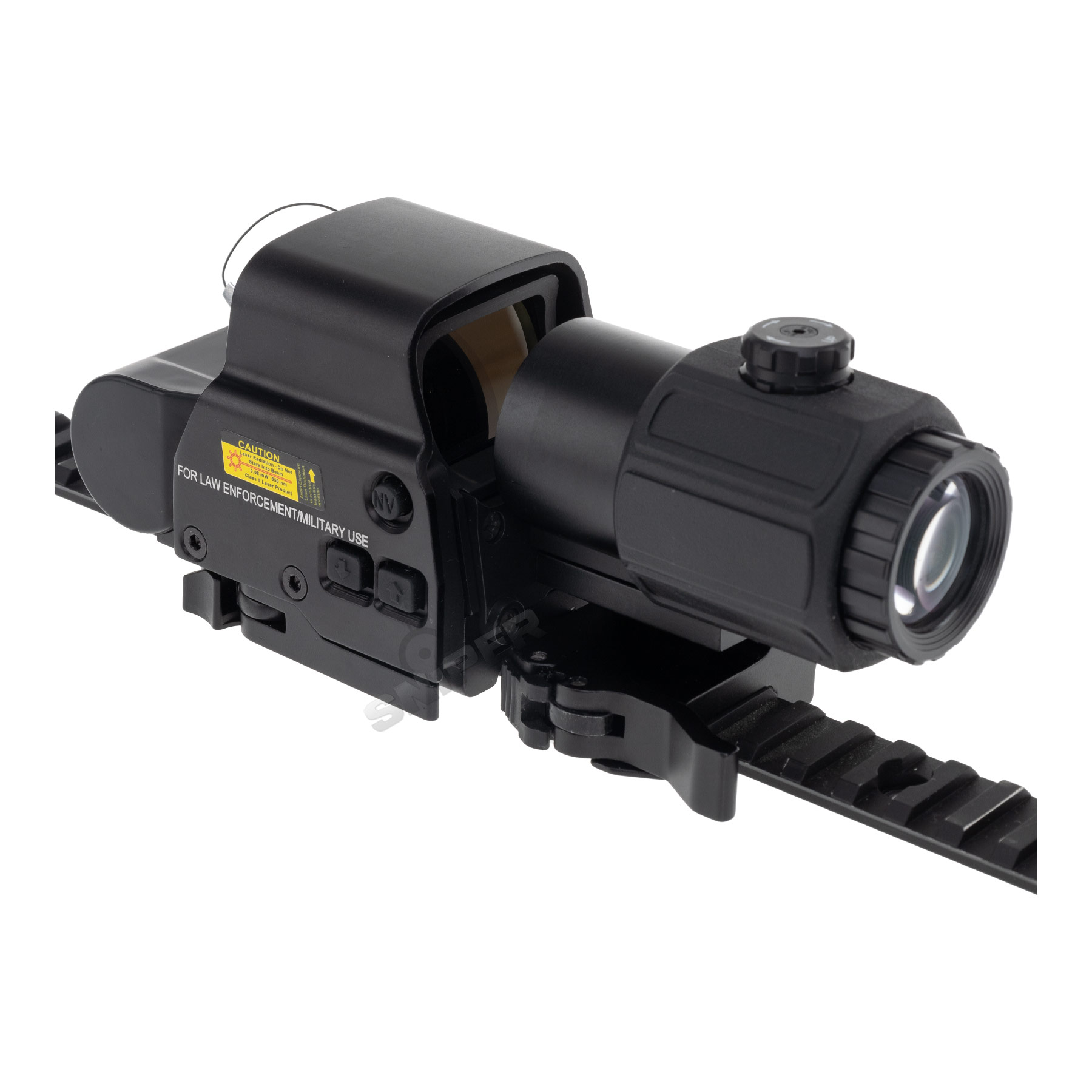 Reapo R558 Holo Red Dot Visier w/ 3x Magnifier, Black