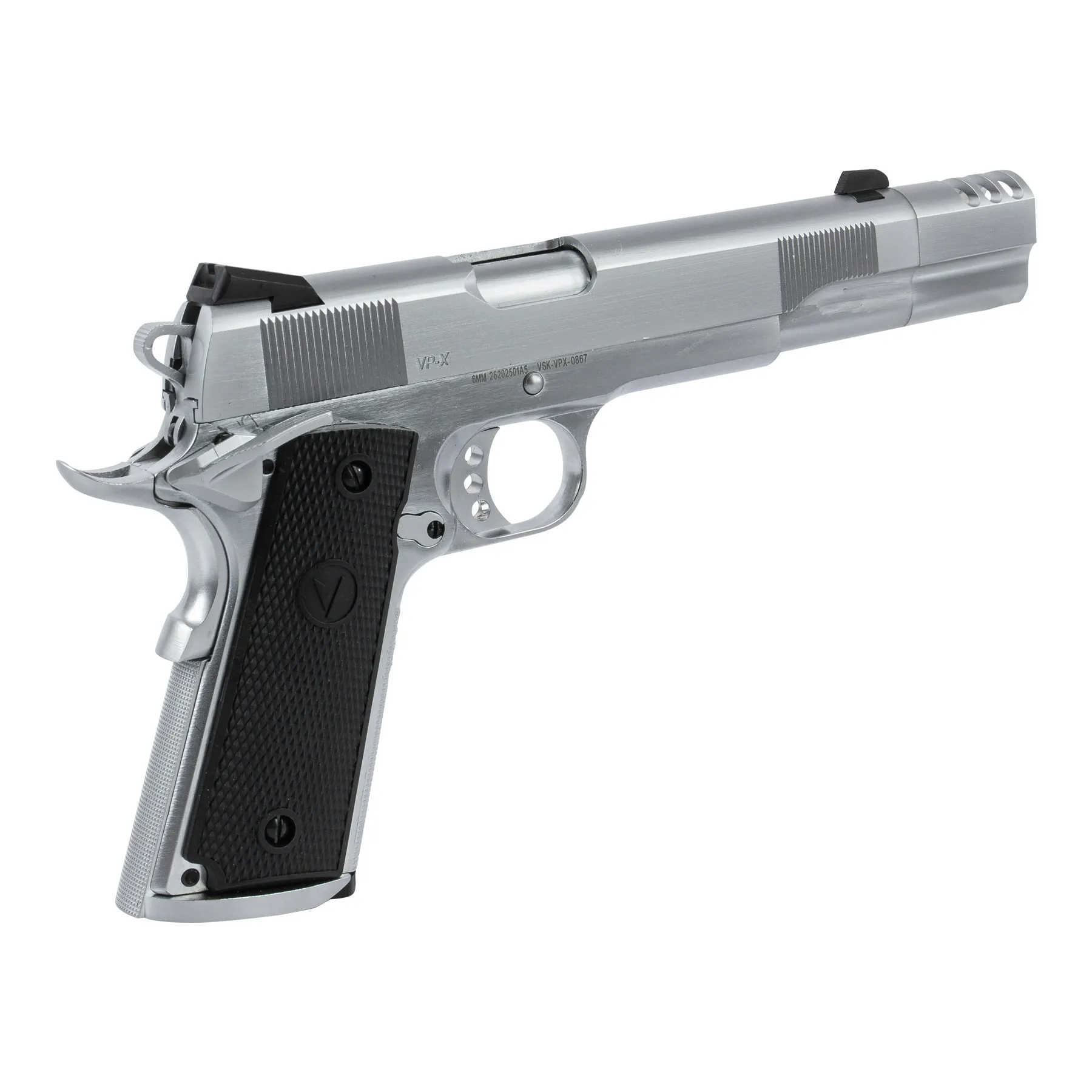 Vorsk VP-X Full Metal Chrome GBB Softair Pistole Vorsk VP-X Full Metal Chrome GBB Softair Pistole
