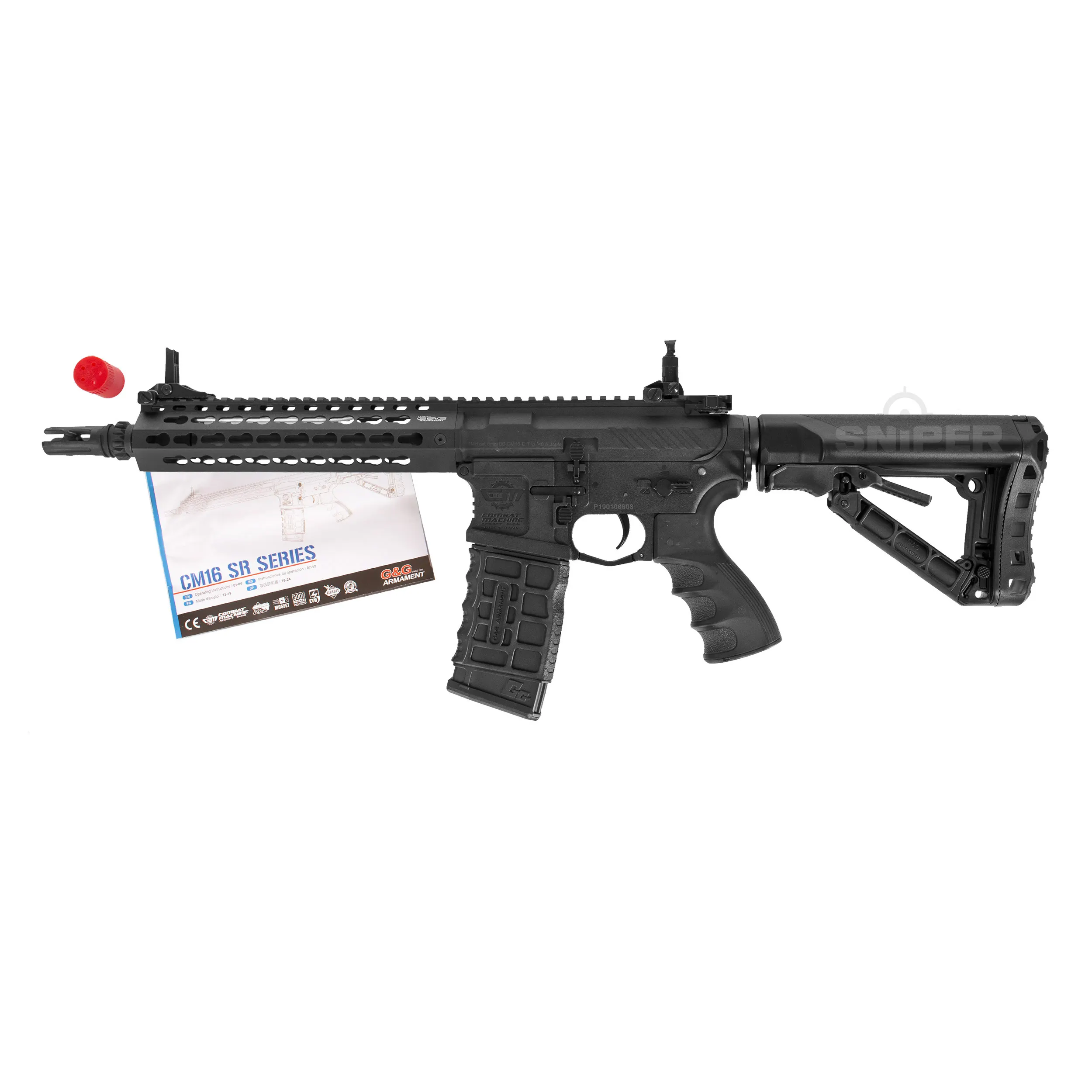 CM16 SRL, ETU Black < 0,5 Joule, AEG Softair Gewehr