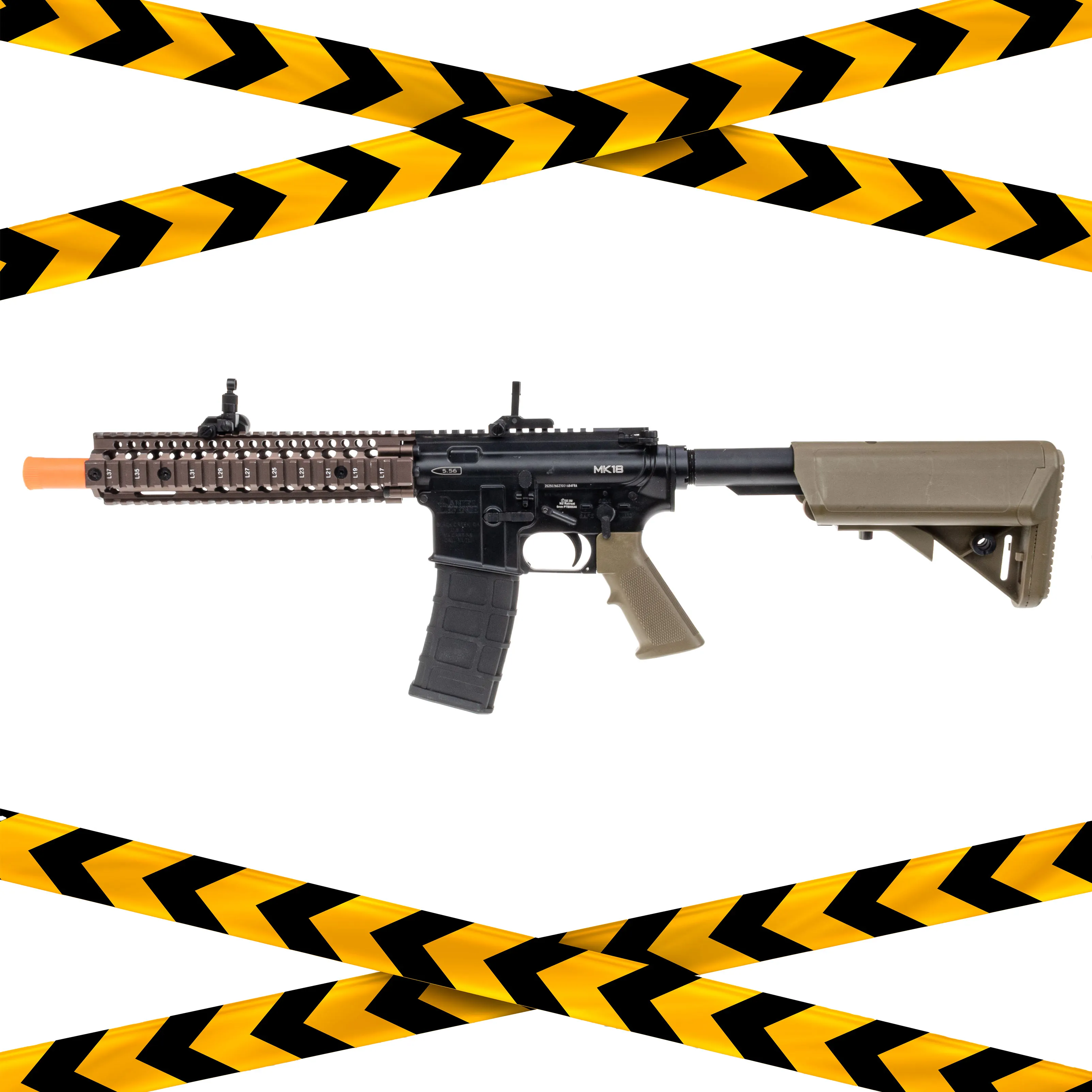 B-Ware Golden Eagle Daniel Defense MK18 GBB, Dualtone