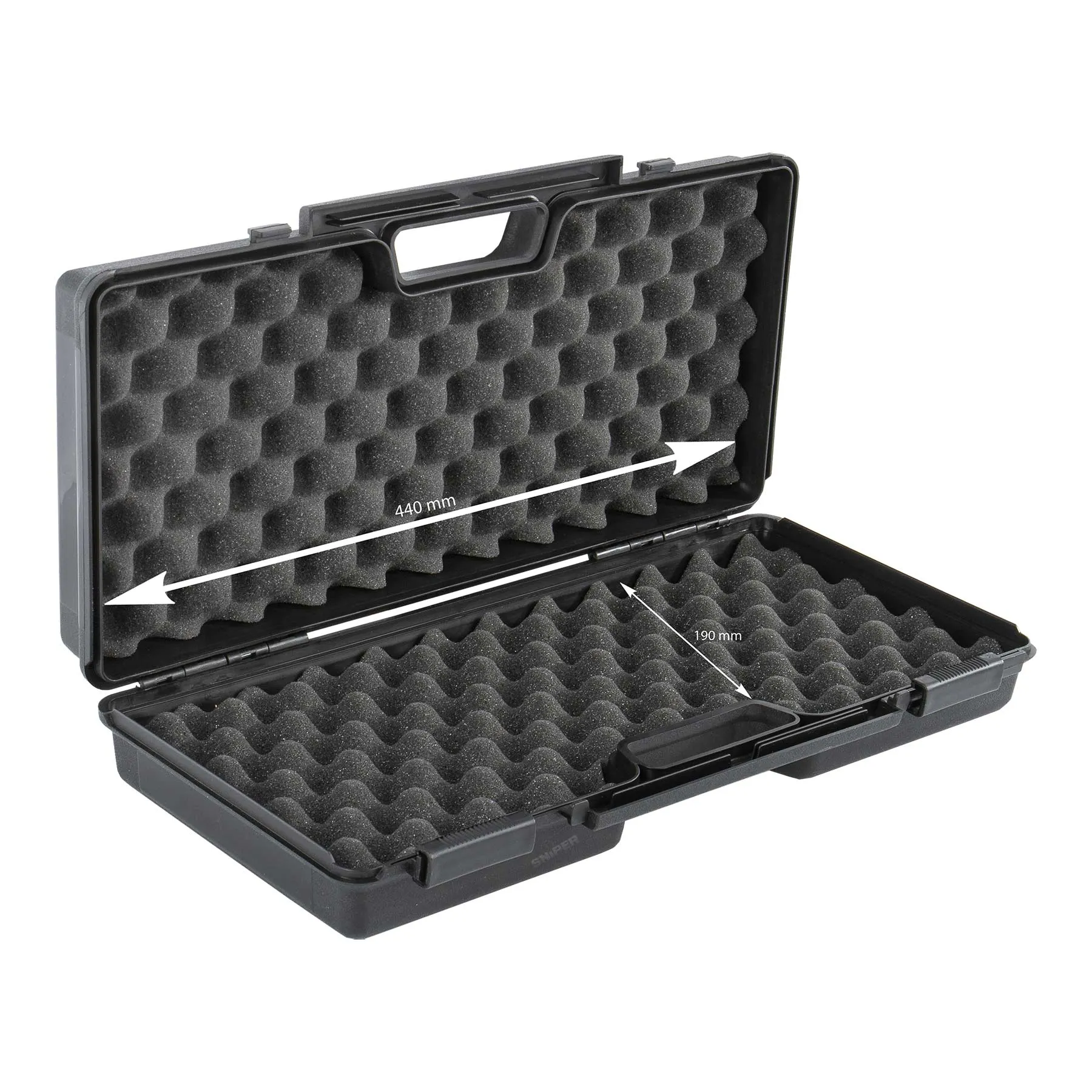Reapo Pistolen Koffer 44x19 cm, black