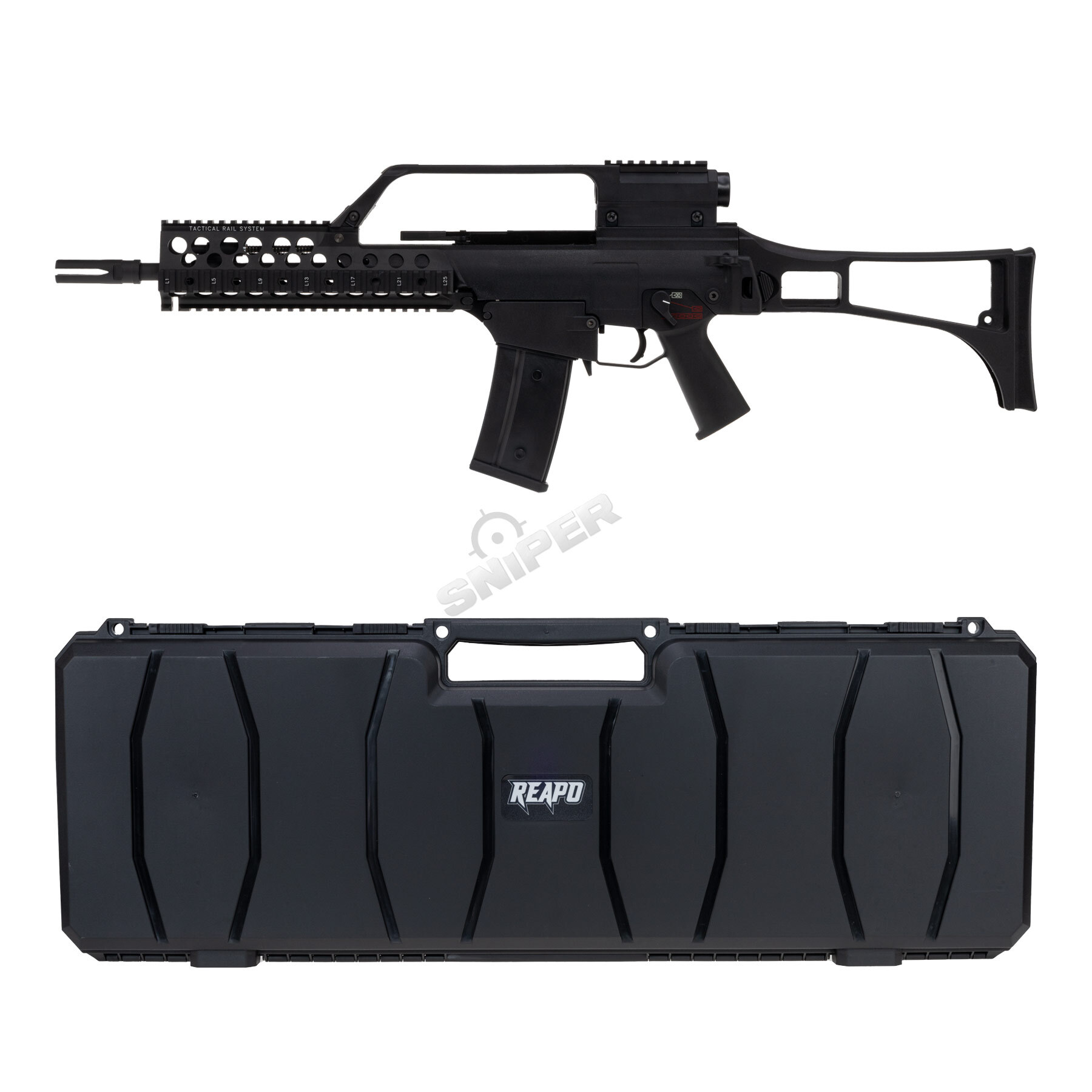 Reapo RG6 Special Unit RIS Version GBB Rifle, Black