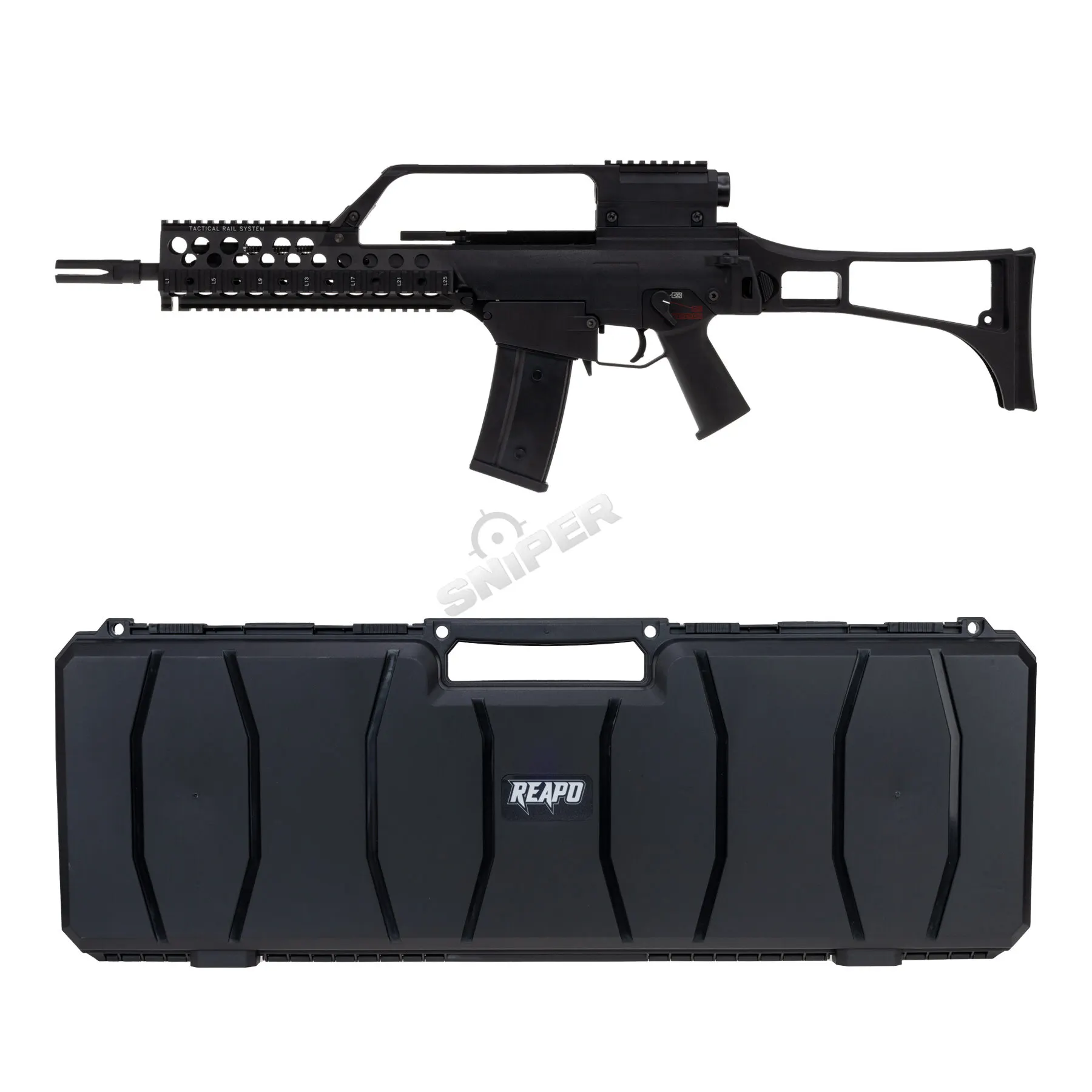 Reapo RG6 Special Unit RIS Version GBB Rifle, Black Reapo RG6 Special Unit RIS Version GBB Rifle, Black