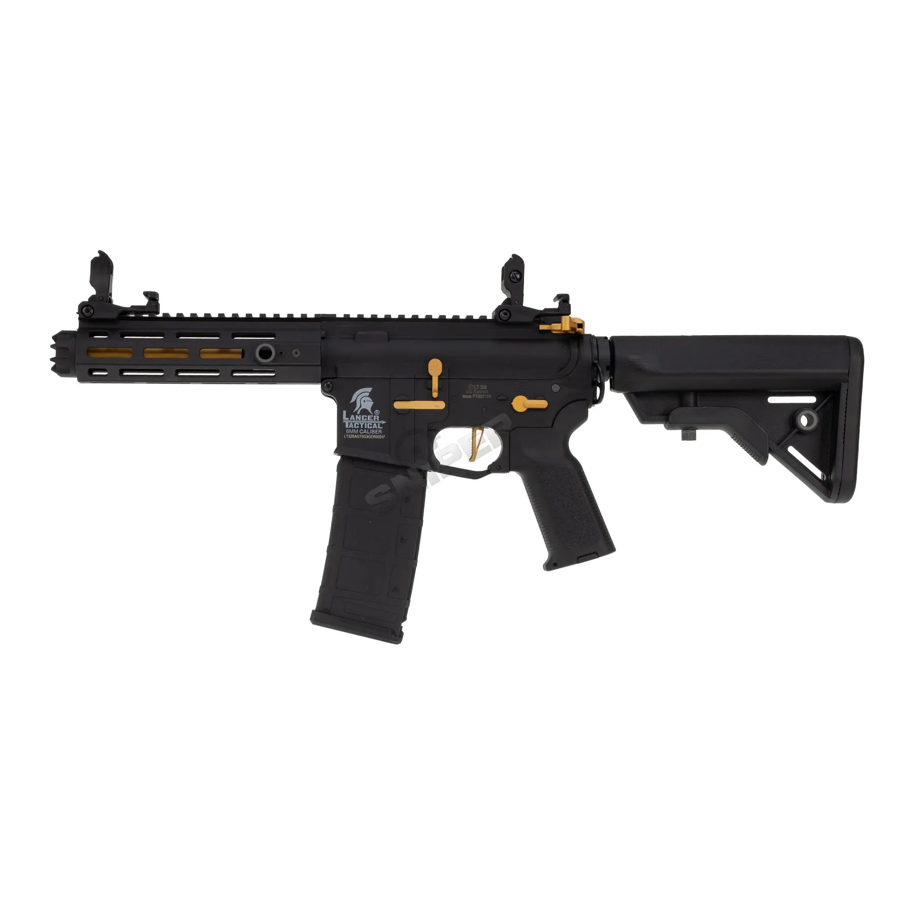 Einsteiger Set #3 - Lancer LT-34 Hellion w/ Nebula ETU (S)AEG, Black/Gold
